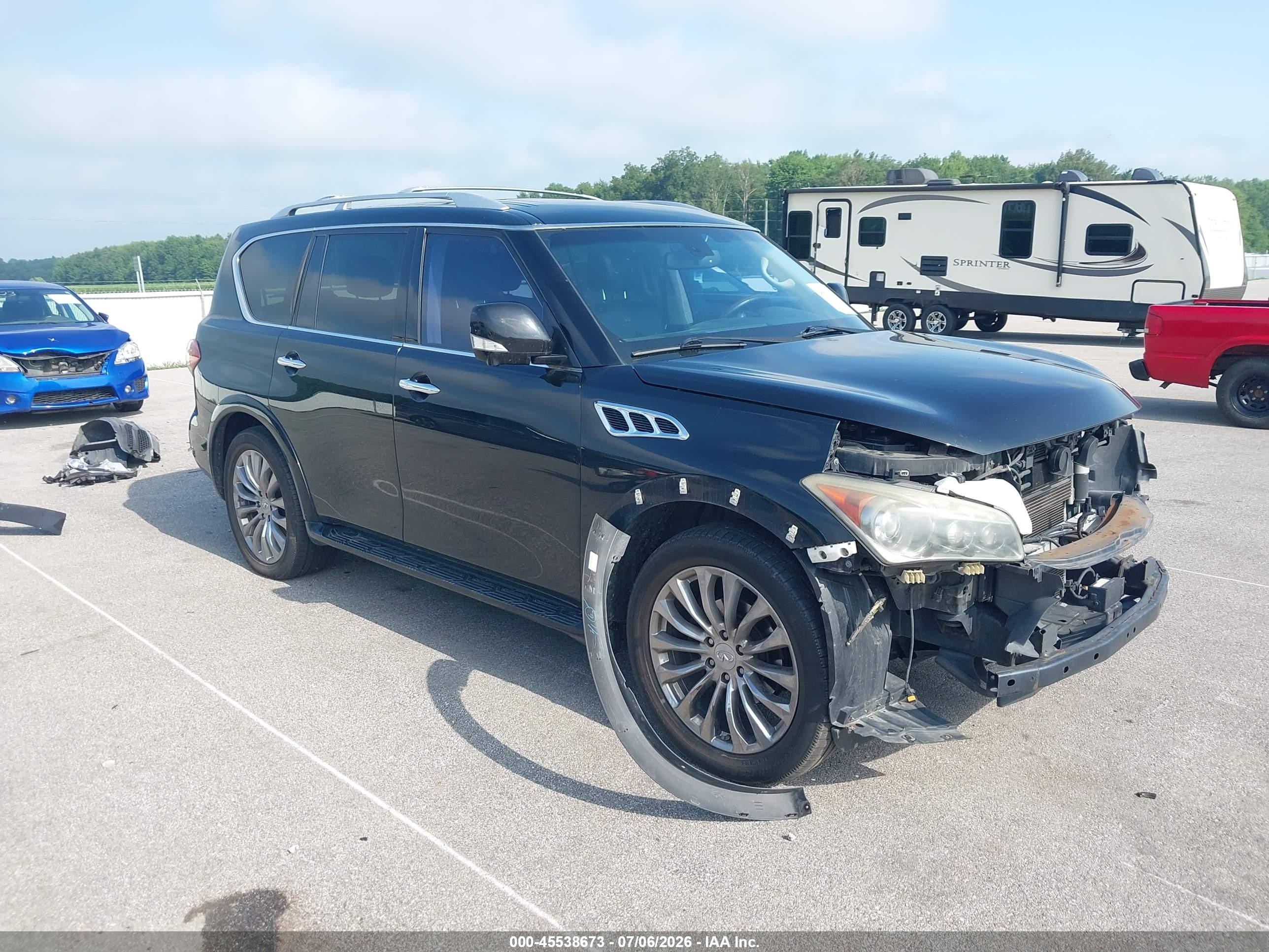2012 Infiniti Qx56 Black vin: JN8AZ2NE1C9019395