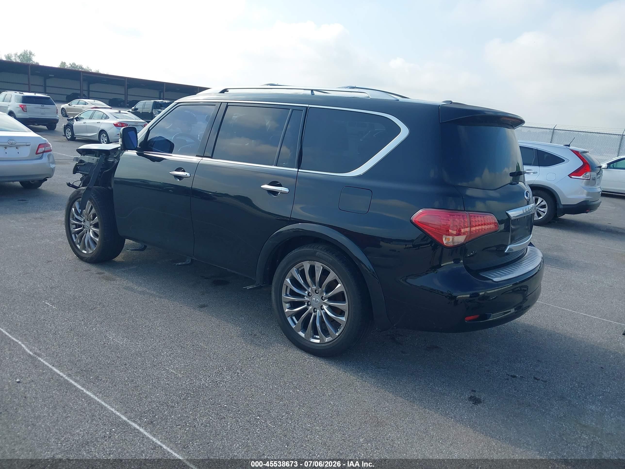 2012 Infiniti Qx56 Черный vin: JN8AZ2NE1C9019395