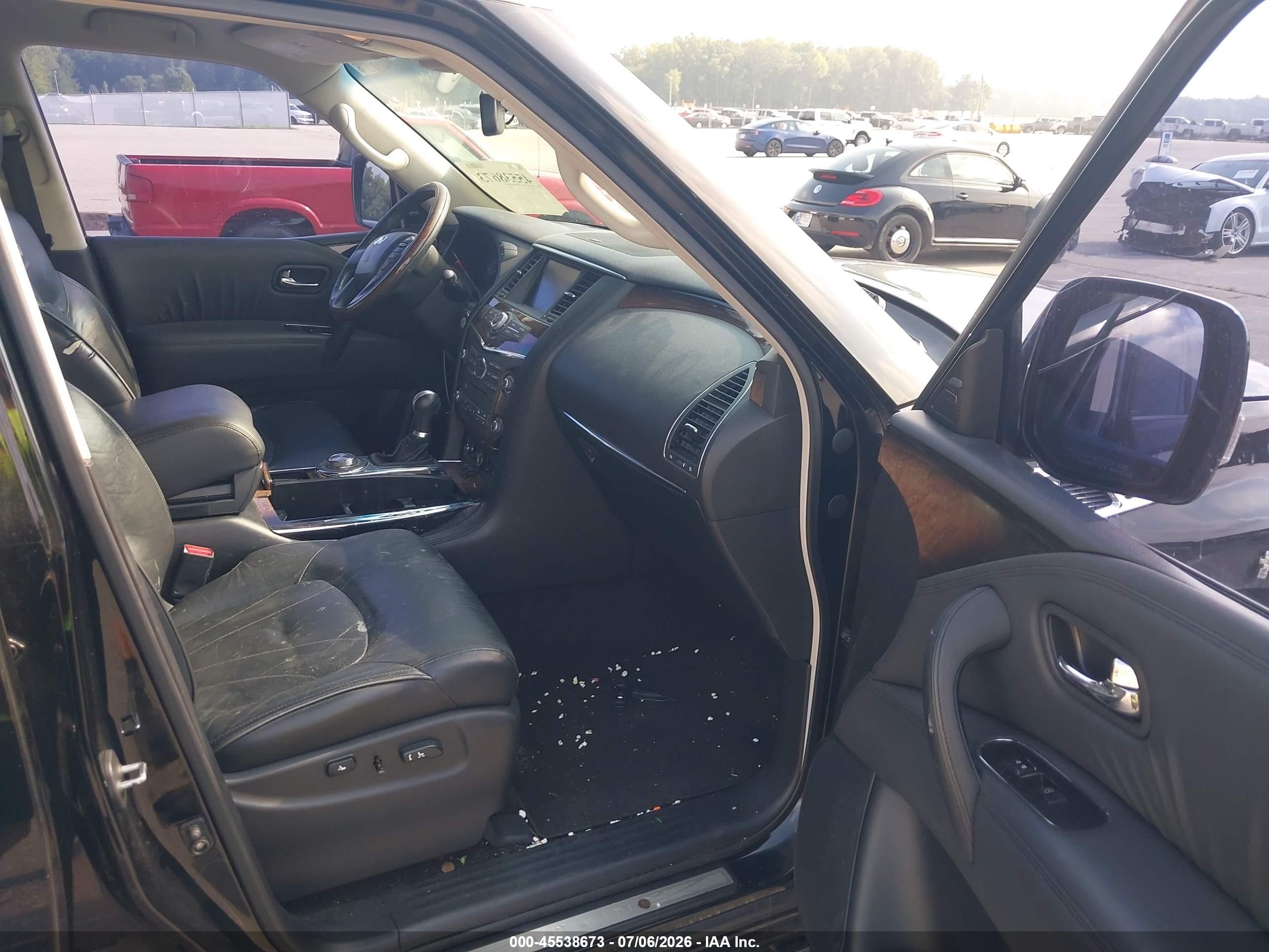 2012 Infiniti Qx56 Черный vin: JN8AZ2NE1C9019395