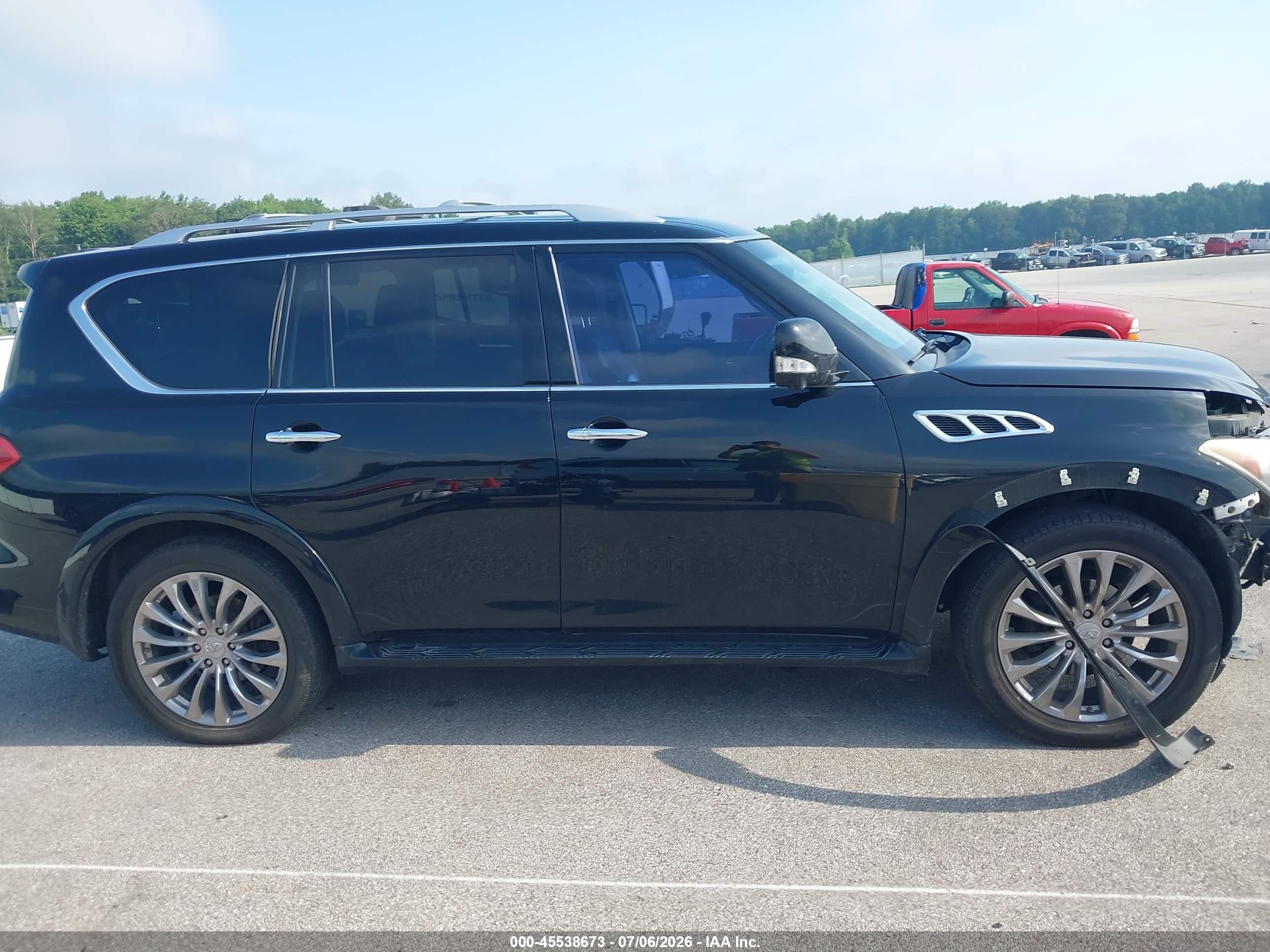 2012 Infiniti Qx56 Черный vin: JN8AZ2NE1C9019395
