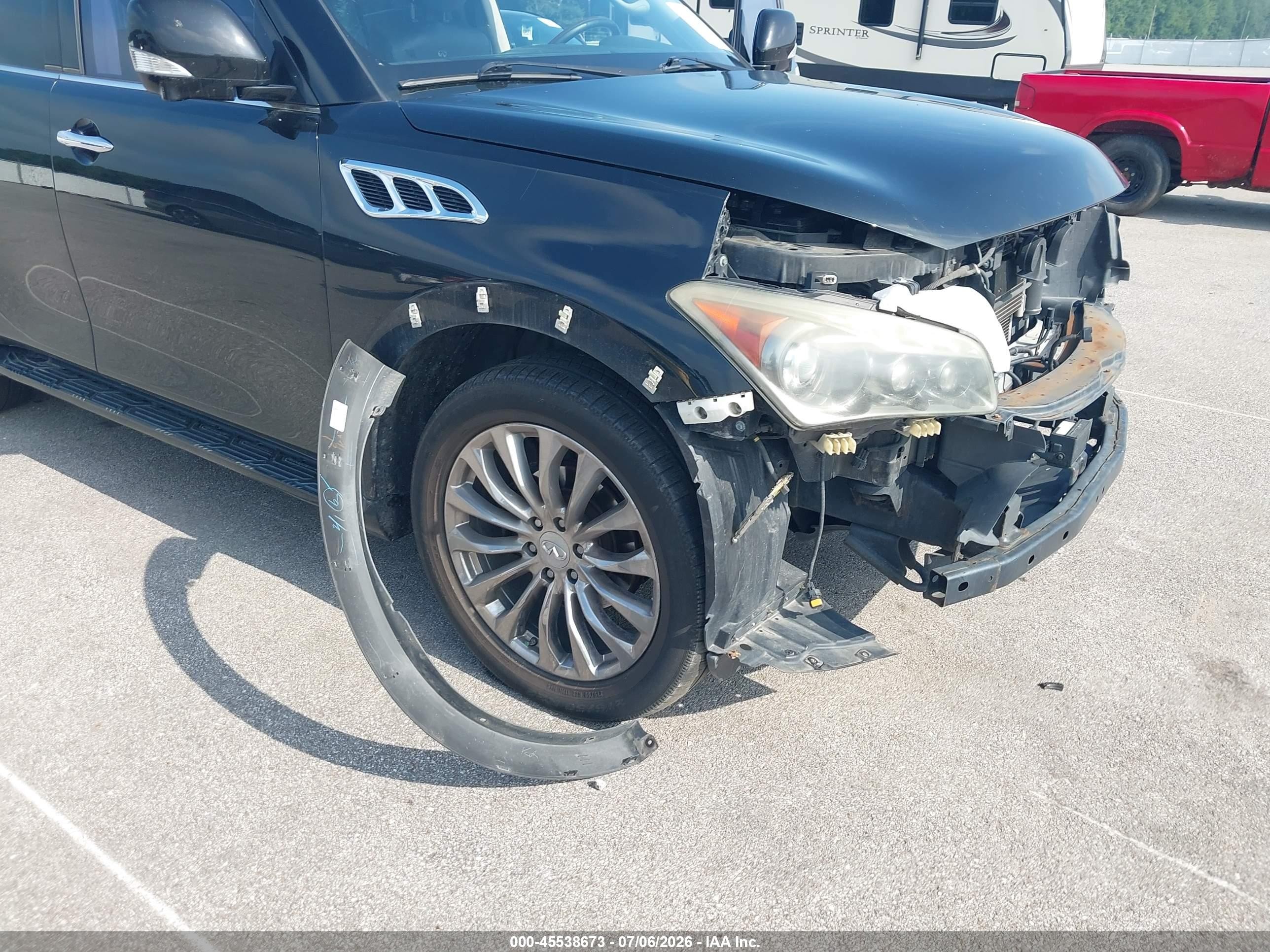 2012 Infiniti Qx56 Черный vin: JN8AZ2NE1C9019395