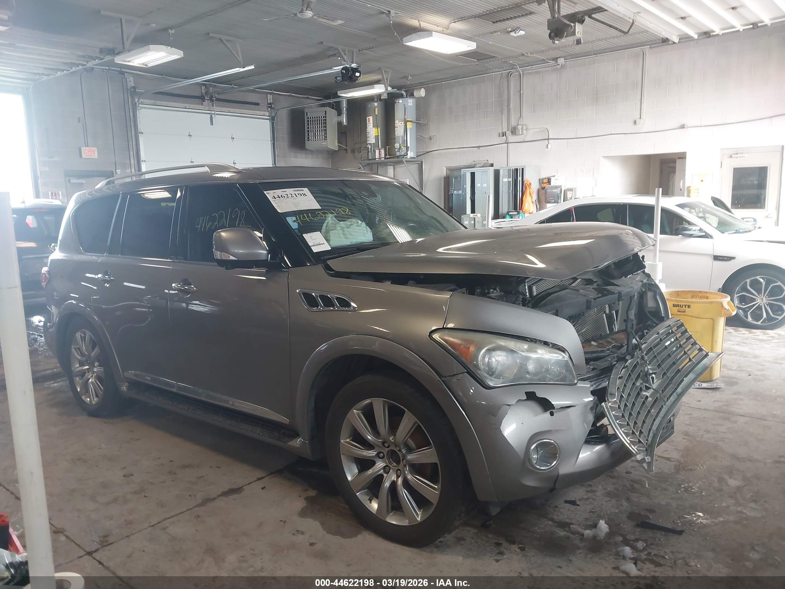 2012 Infiniti Qx56   Gray vin: JN8AZ2NE1C9022300