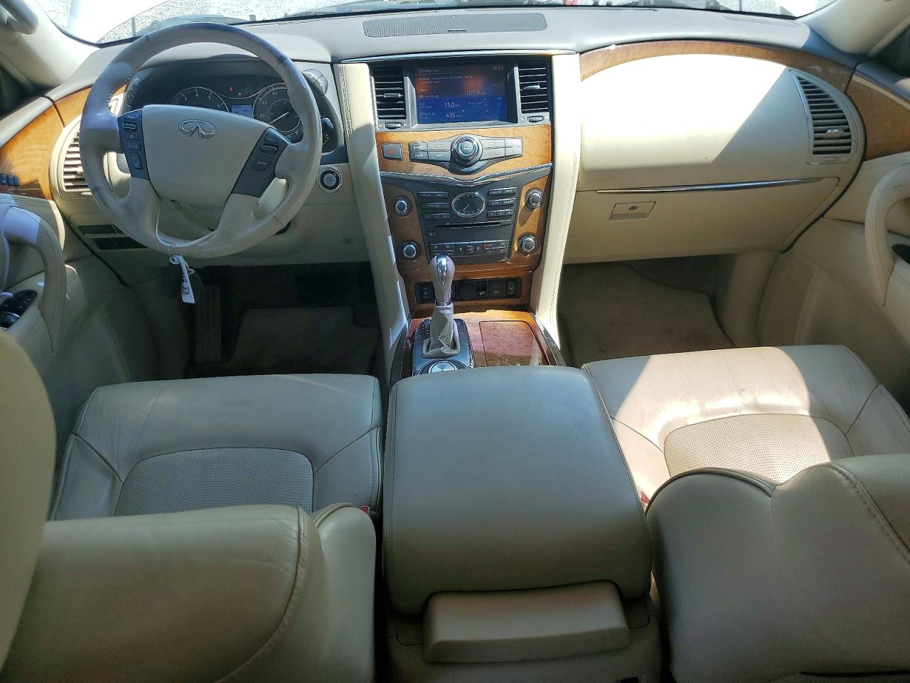2013 Infiniti Qx56 Base White vin: JN8AZ2NE1D9040488