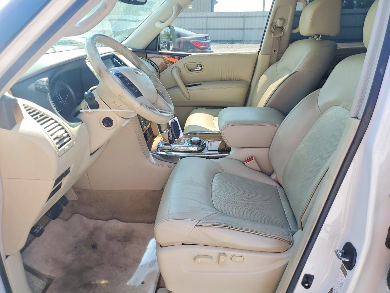 2013 Infiniti Qx56 Base White vin: JN8AZ2NE1D9040488