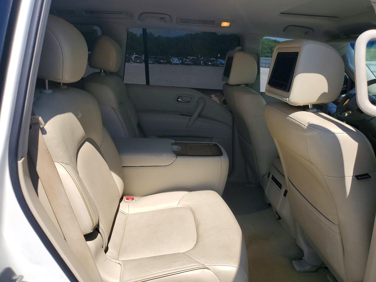 2013 Infiniti Qx56 Base White vin: JN8AZ2NE1D9040488
