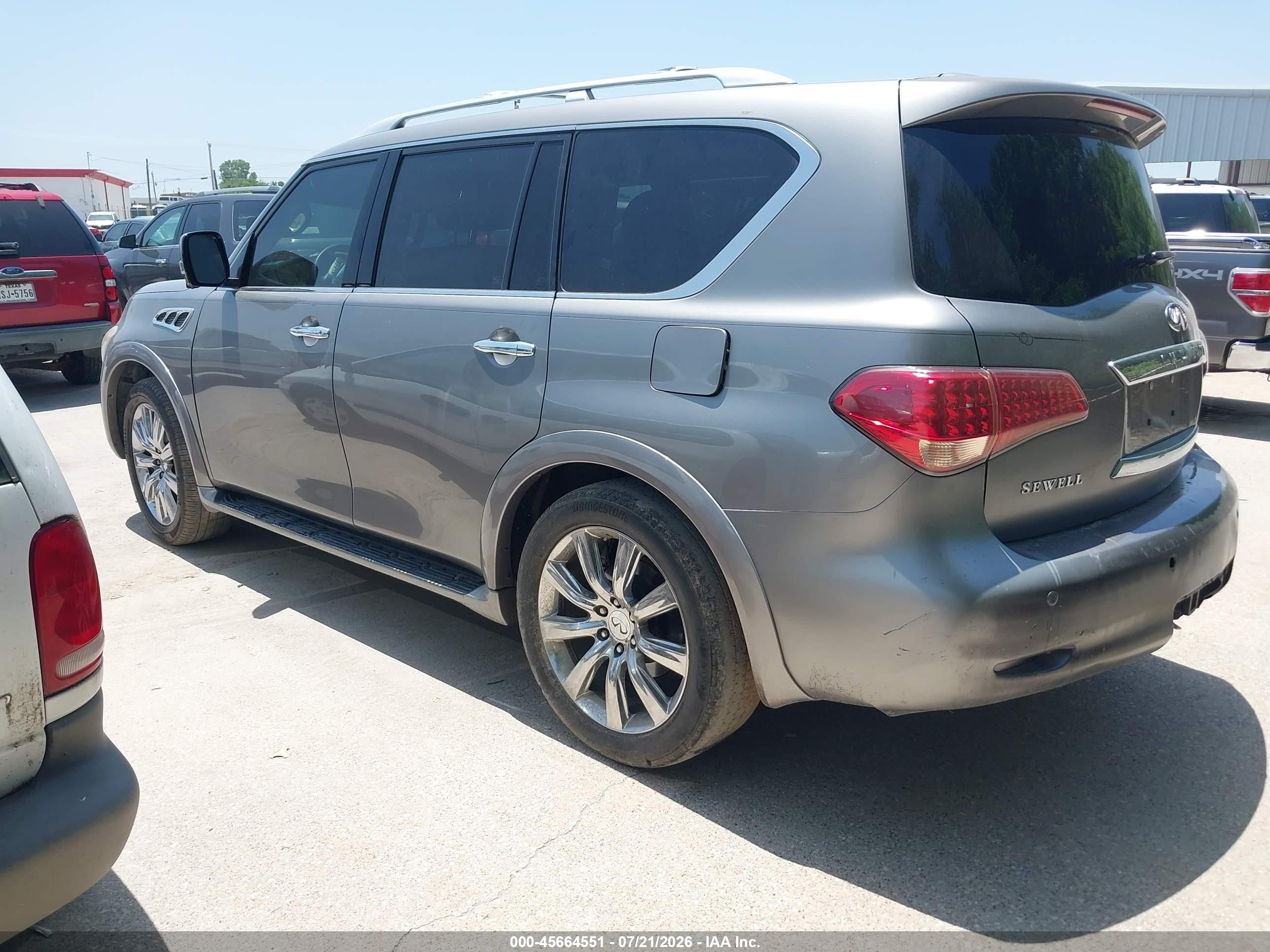 2013 Infiniti Qx56   Silver vin: JN8AZ2NE1D9061003