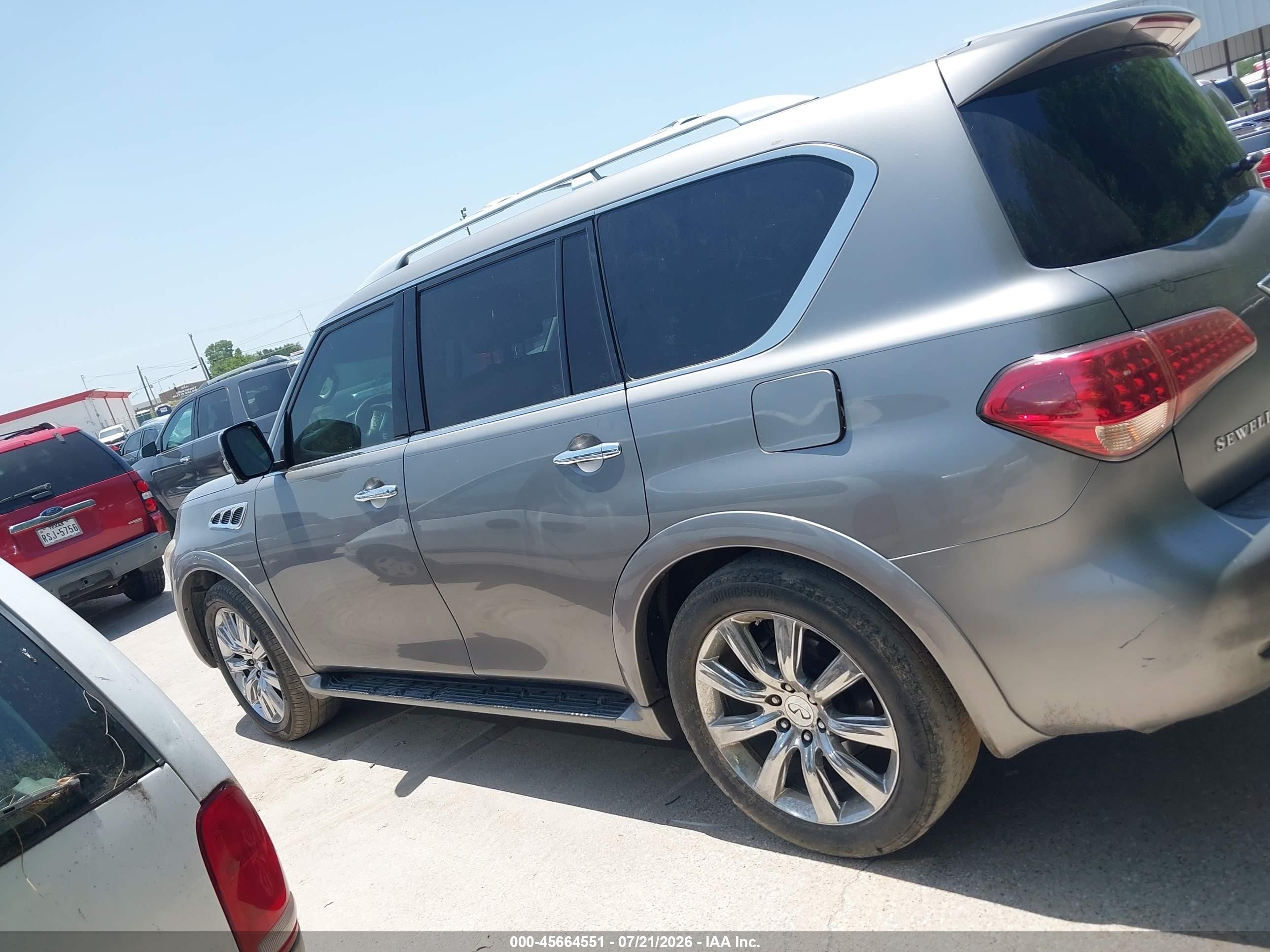 2013 Infiniti Qx56   Silver vin: JN8AZ2NE1D9061003