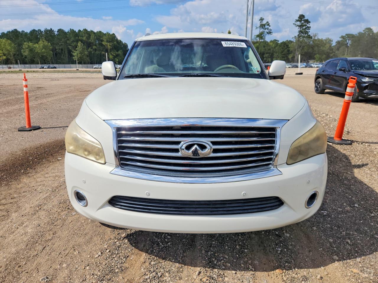 2013 Infiniti Qx56 Base White vin: JN8AZ2NE1D9061017