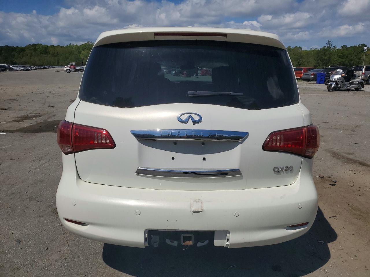 2014 Infiniti Qx80 Base White vin: JN8AZ2NE1E9064369