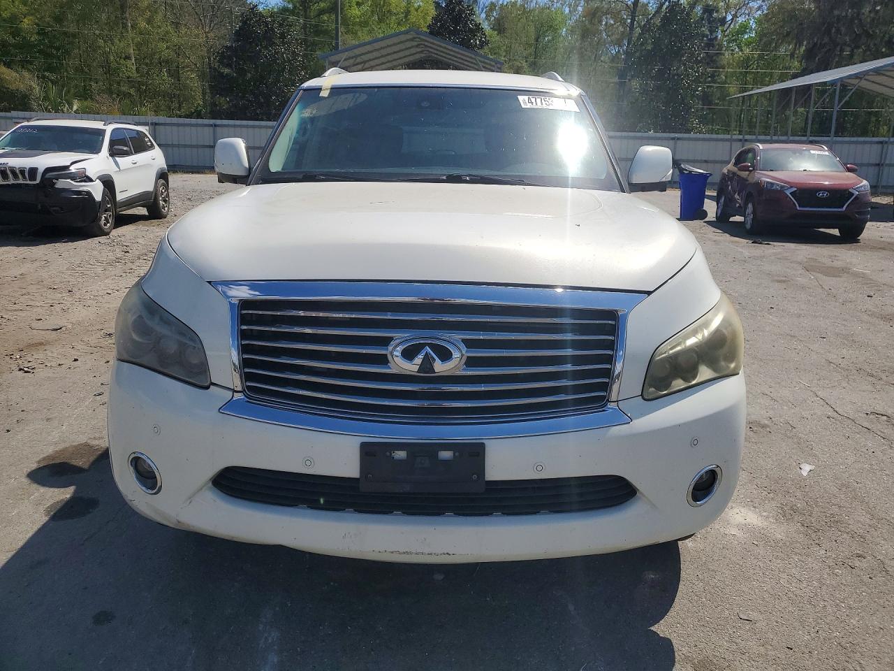2014 Infiniti Qx80 Base White vin: JN8AZ2NE1E9064369