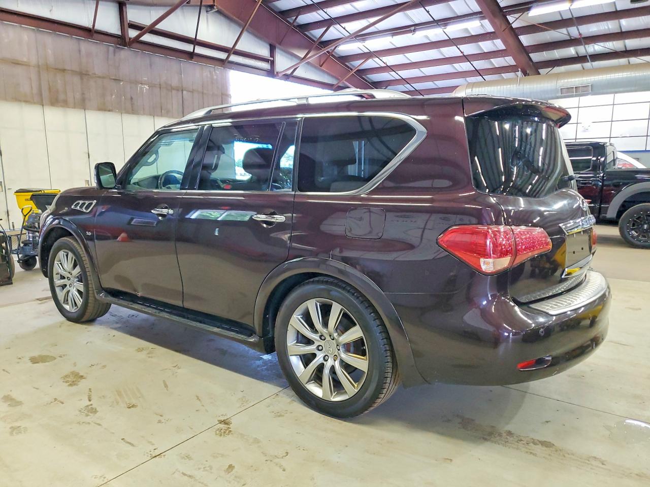 2014 Infiniti Qx80 Base Maroon vin: JN8AZ2NE1E9067613