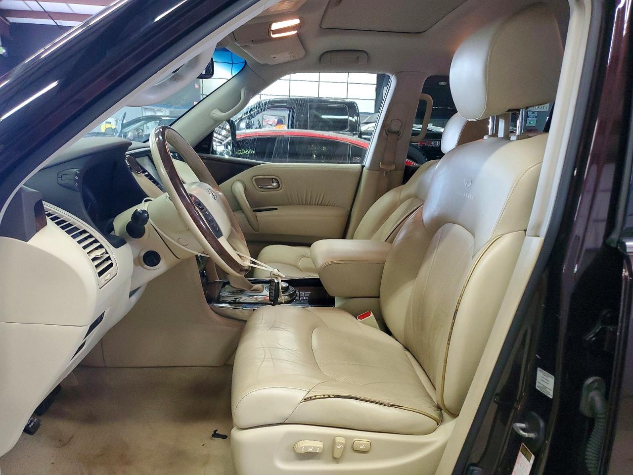 2014 Infiniti Qx80 Base Maroon vin: JN8AZ2NE1E9067613