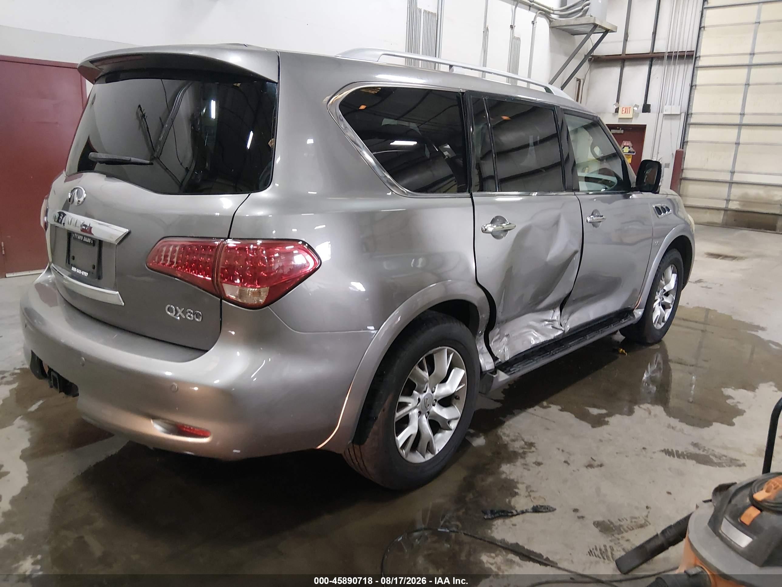 2014 Infiniti Qx80   Серый vin: JN8AZ2NE1E9067871