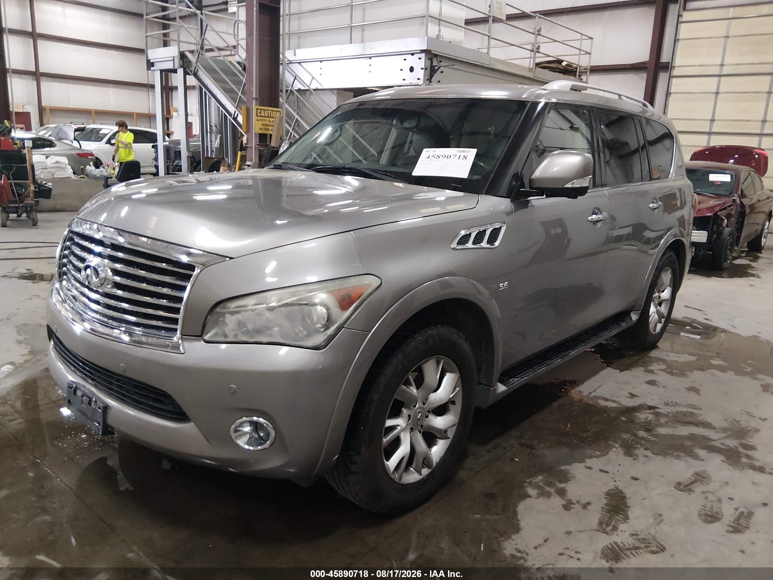 2014 Infiniti Qx80   Серый vin: JN8AZ2NE1E9067871
