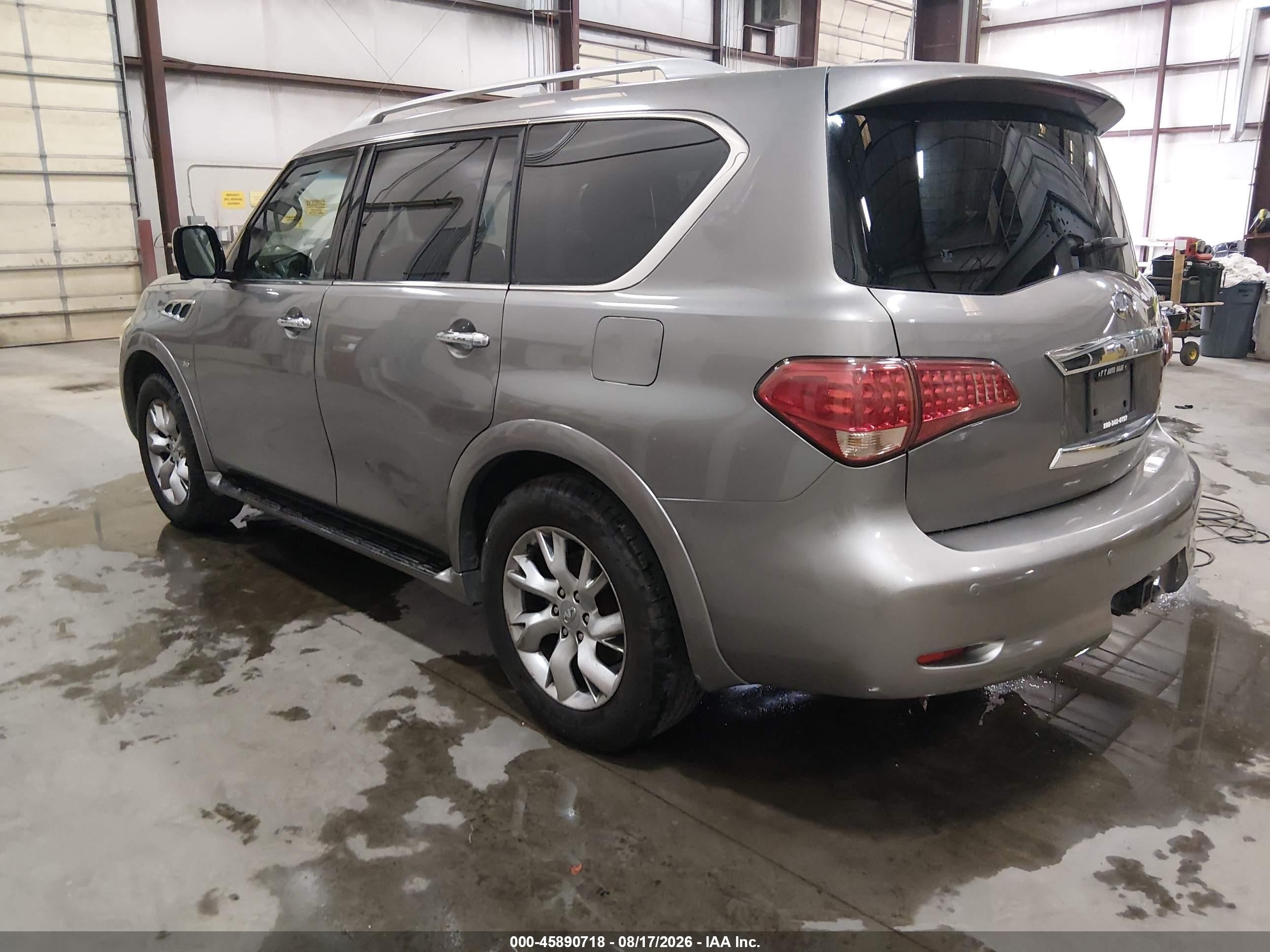 2014 Infiniti Qx80   Серый vin: JN8AZ2NE1E9067871