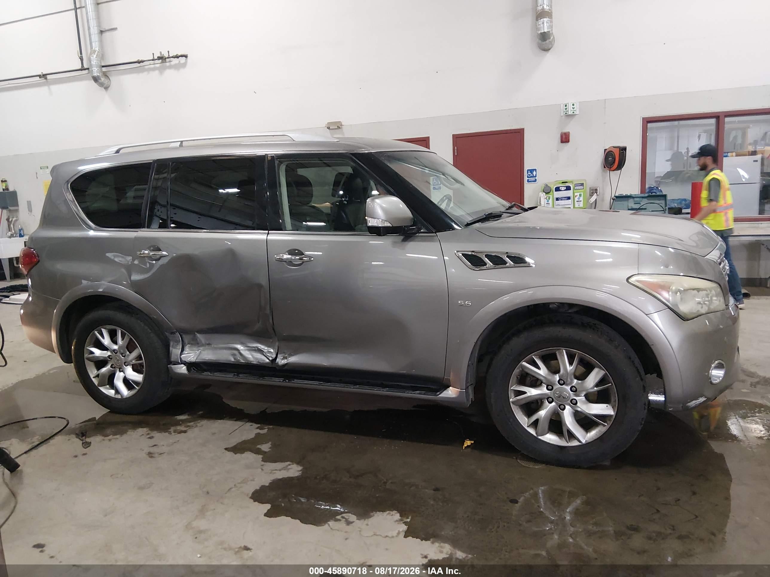 2014 Infiniti Qx80   Серый vin: JN8AZ2NE1E9067871