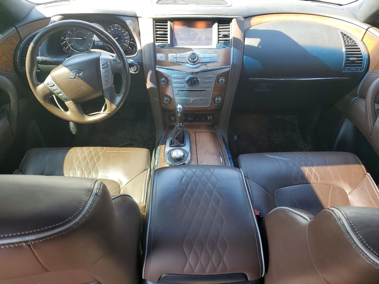 2015 Infiniti Qx80 Base White vin: JN8AZ2NE1F9086230