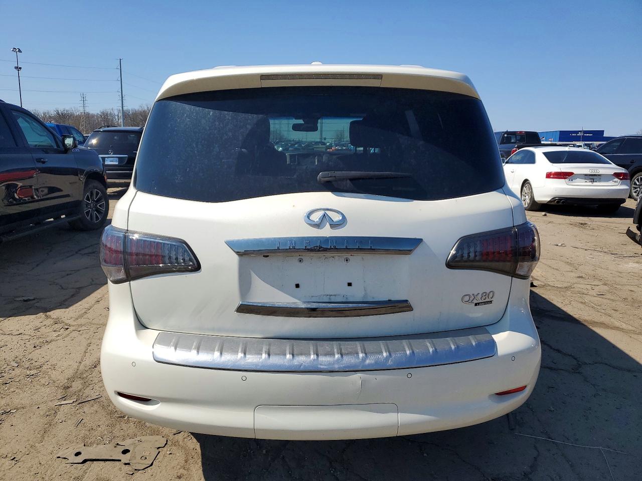 2015 Infiniti Qx80 Base White vin: JN8AZ2NE1F9086230