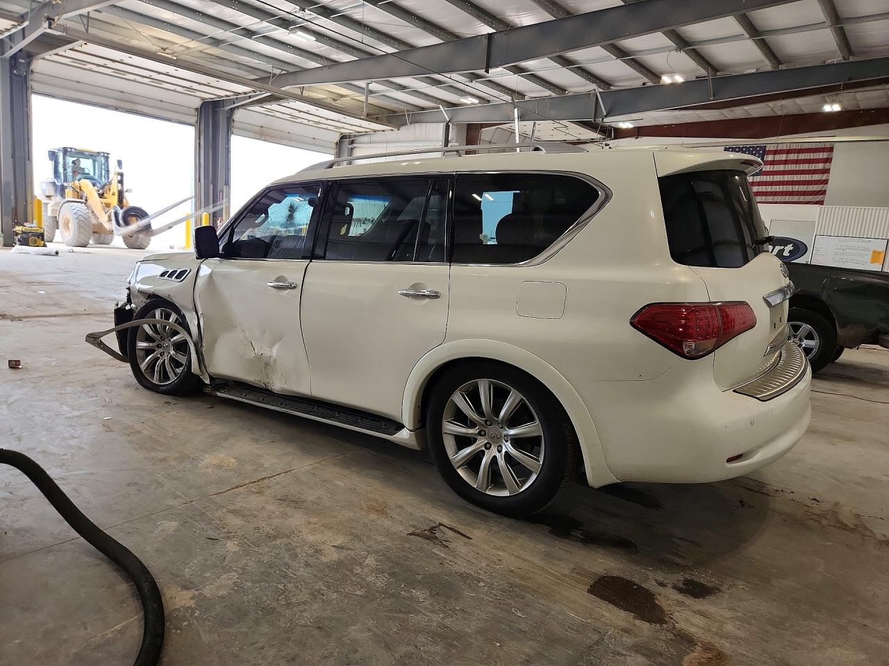 2012 Infiniti Qx56 Base White vin: JN8AZ2NE2C9015467