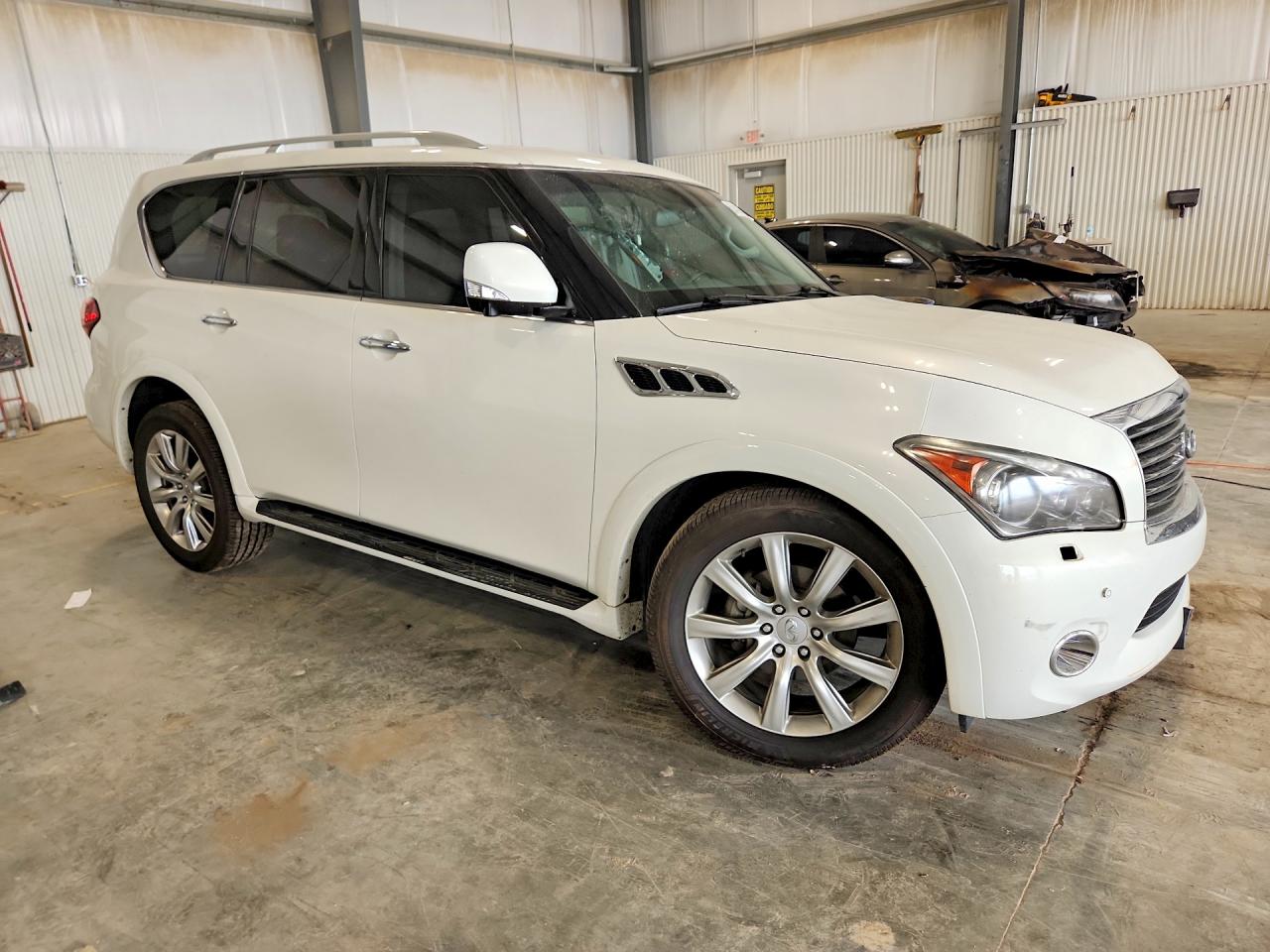 2012 Infiniti Qx56 Base White vin: JN8AZ2NE2C9015467