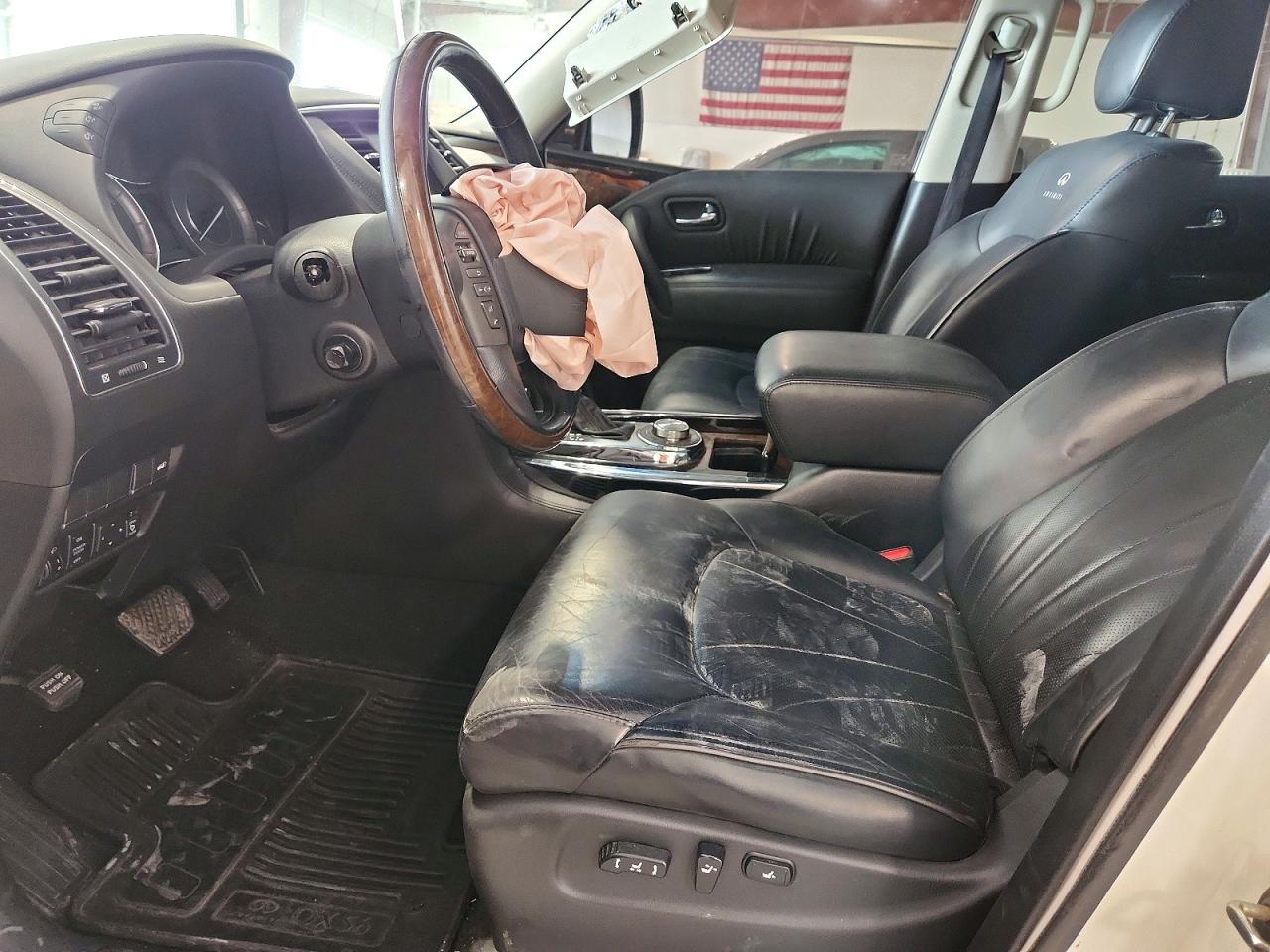 2012 Infiniti Qx56 Base White vin: JN8AZ2NE2C9015467