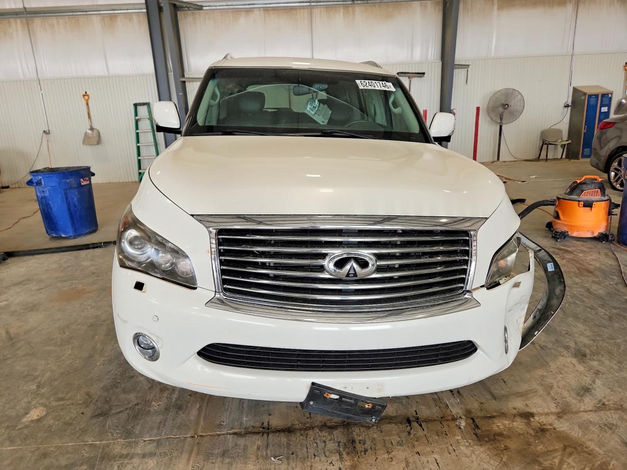 2012 Infiniti Qx56 Base White vin: JN8AZ2NE2C9015467