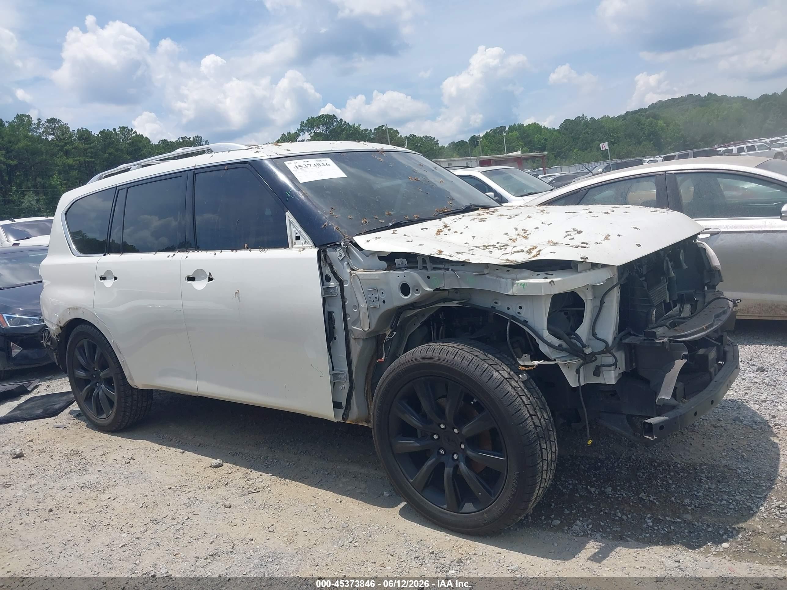 2012 Infiniti Qx56   White vin: JN8AZ2NE2C9016876
