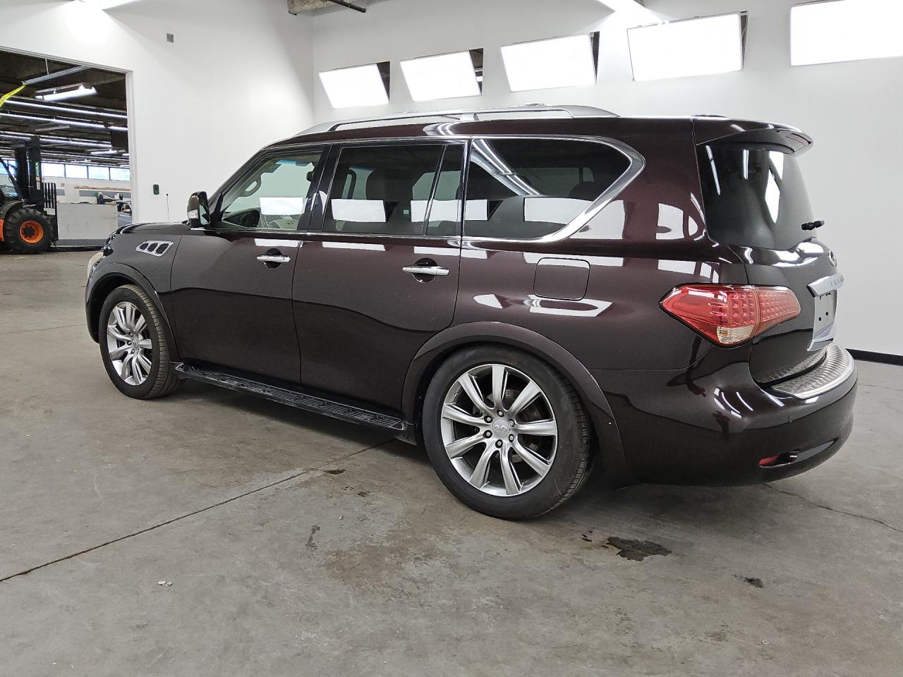 2012 Infiniti Qx56 Base Burgundy vin: JN8AZ2NE2C9022922 Damage: Lr Strut, Broken, Replacement Required