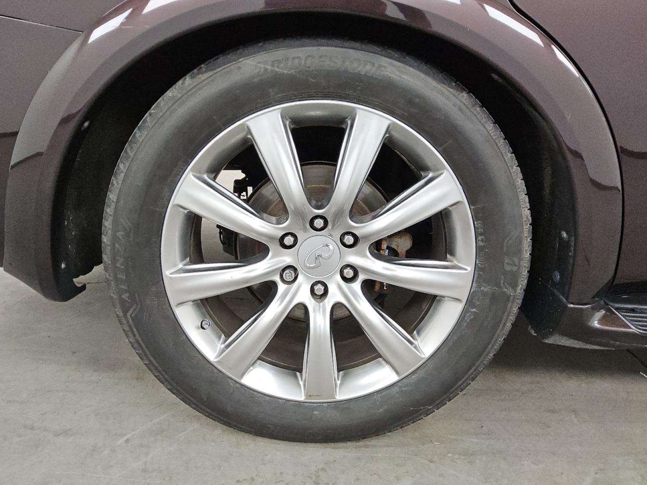2012 Infiniti Qx56 Base Burgundy vin: JN8AZ2NE2C9022922 Damage: Rr Strut, Broken, Replacement Required