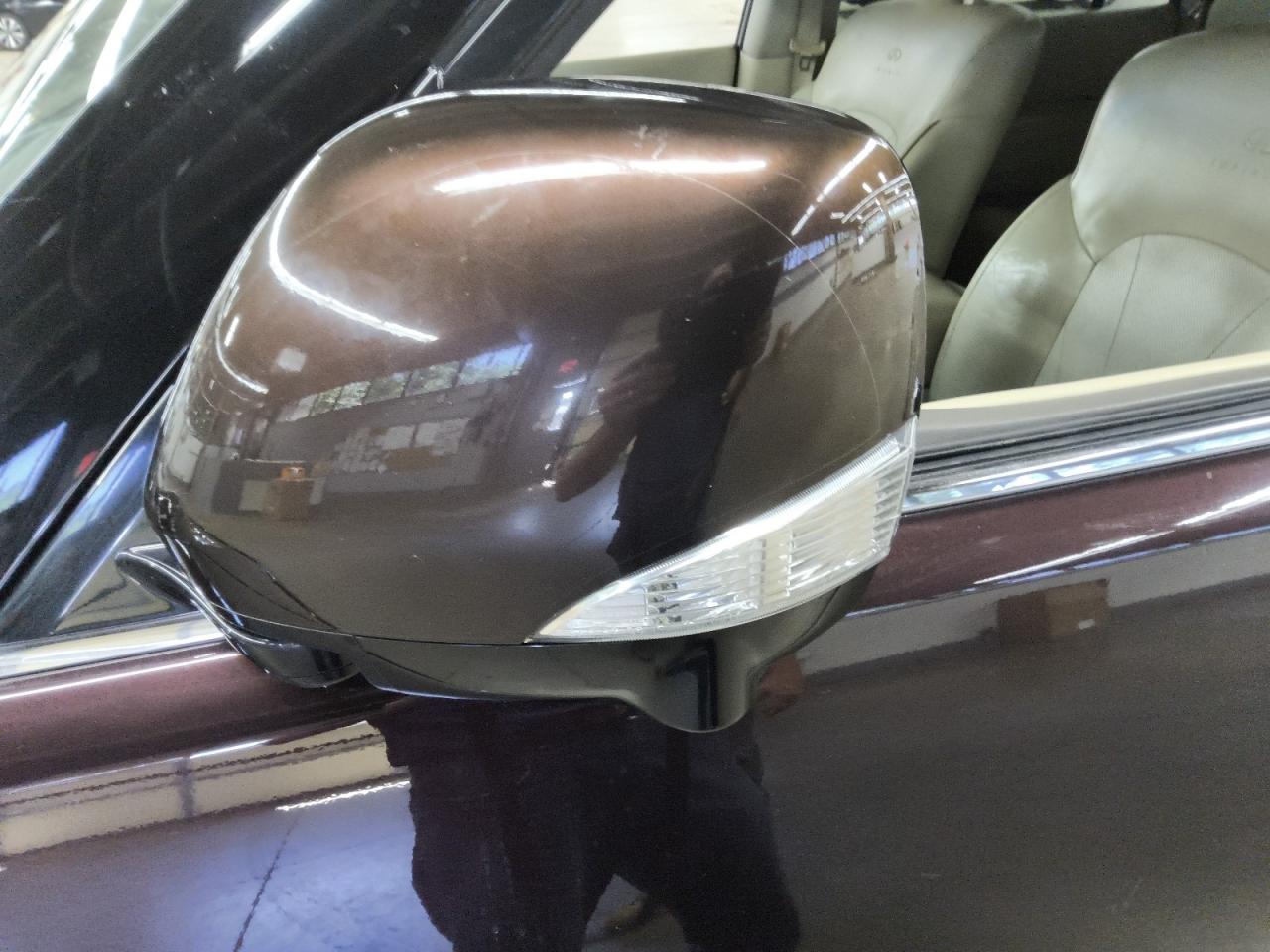 2012 Infiniti Qx56 Base Burgundy vin: JN8AZ2NE2C9022922 Damage: Lf Mirror Cover, Replaced, Substandard Repair