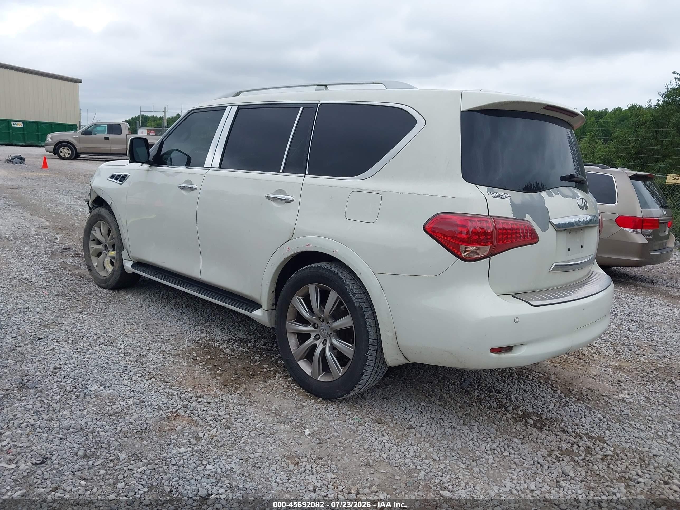 2012 Infiniti Qx56   White vin: JN8AZ2NE2C9023536
