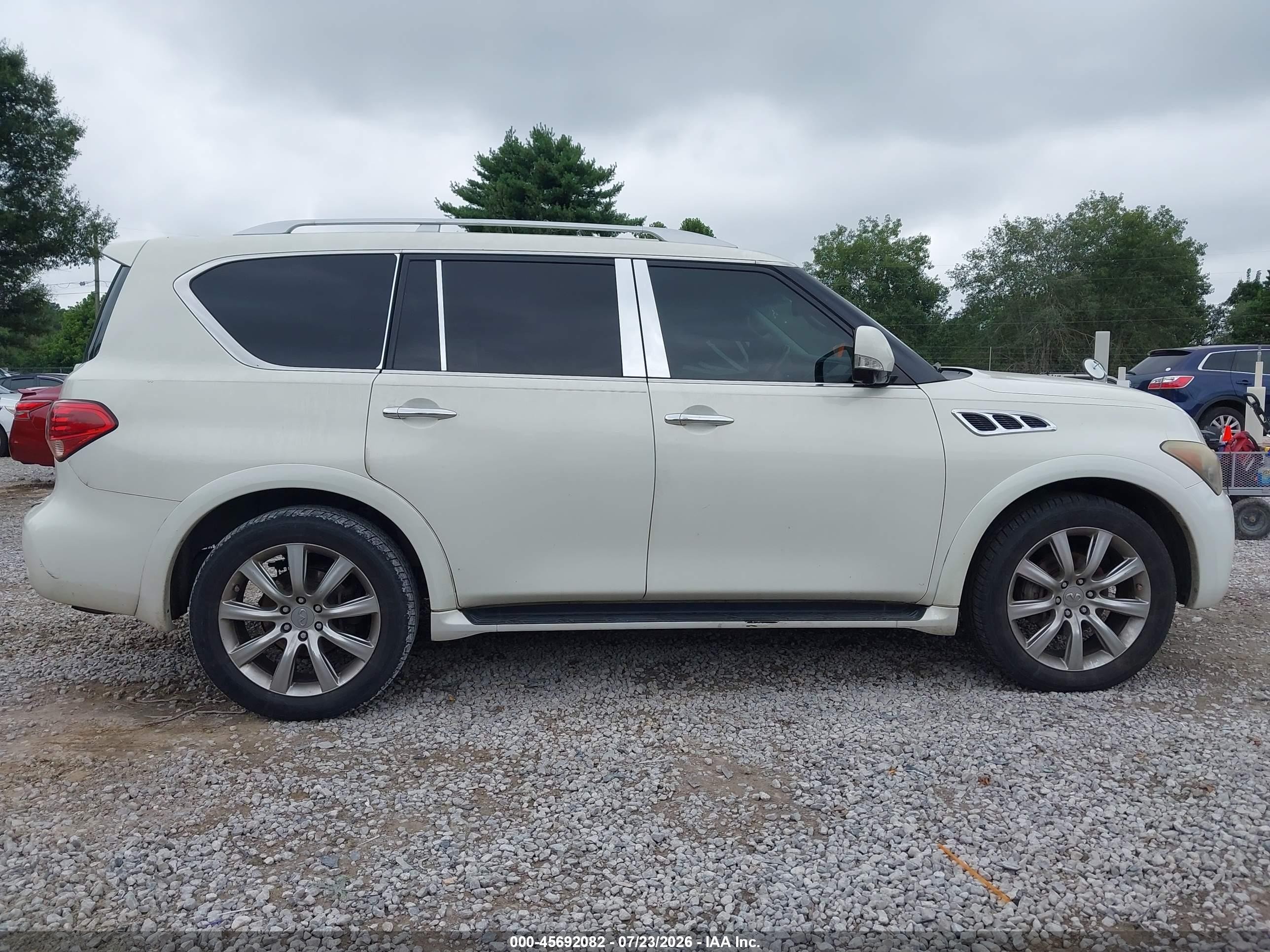 2012 Infiniti Qx56   White vin: JN8AZ2NE2C9023536