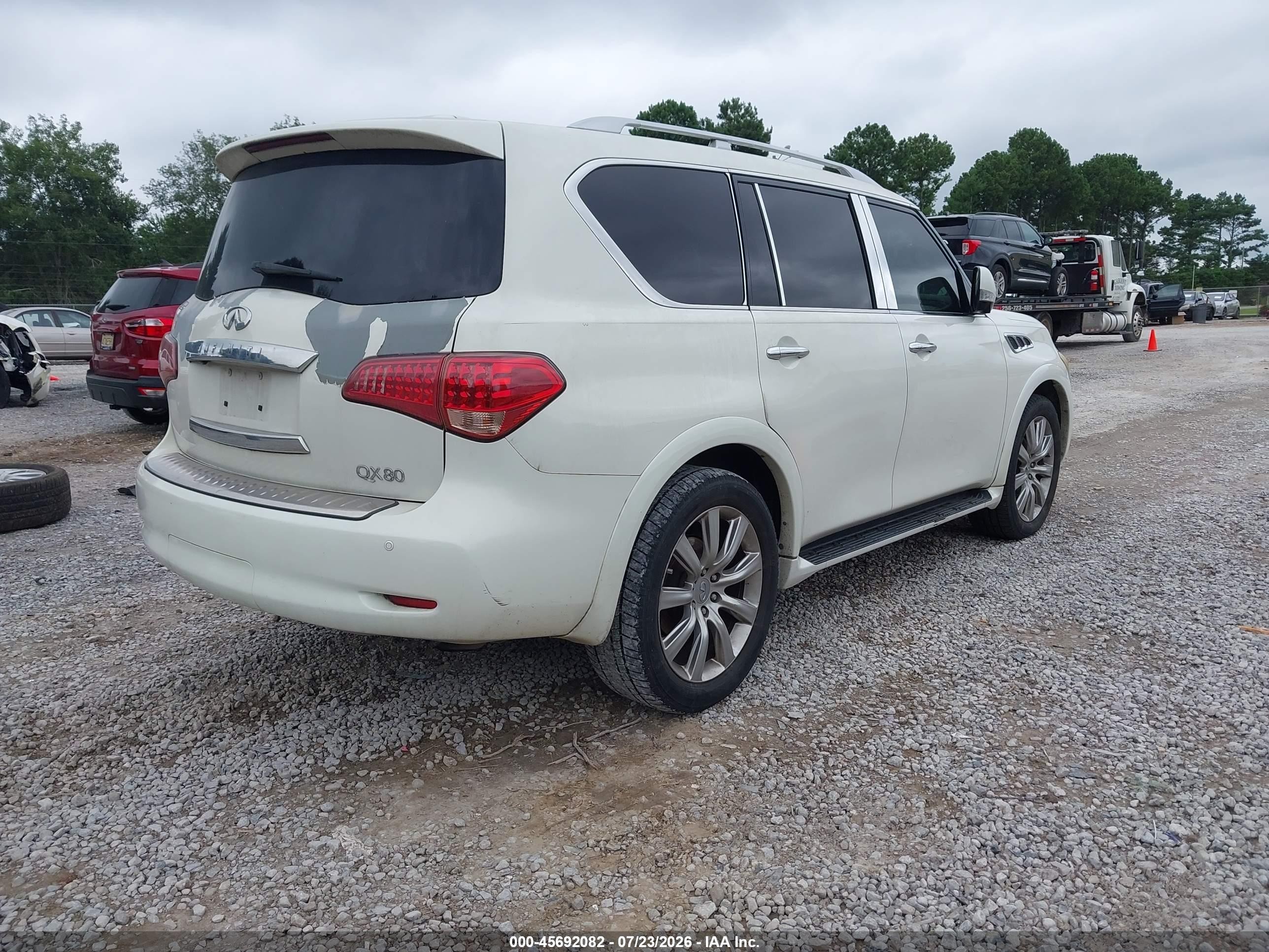 2012 Infiniti Qx56   White vin: JN8AZ2NE2C9023536