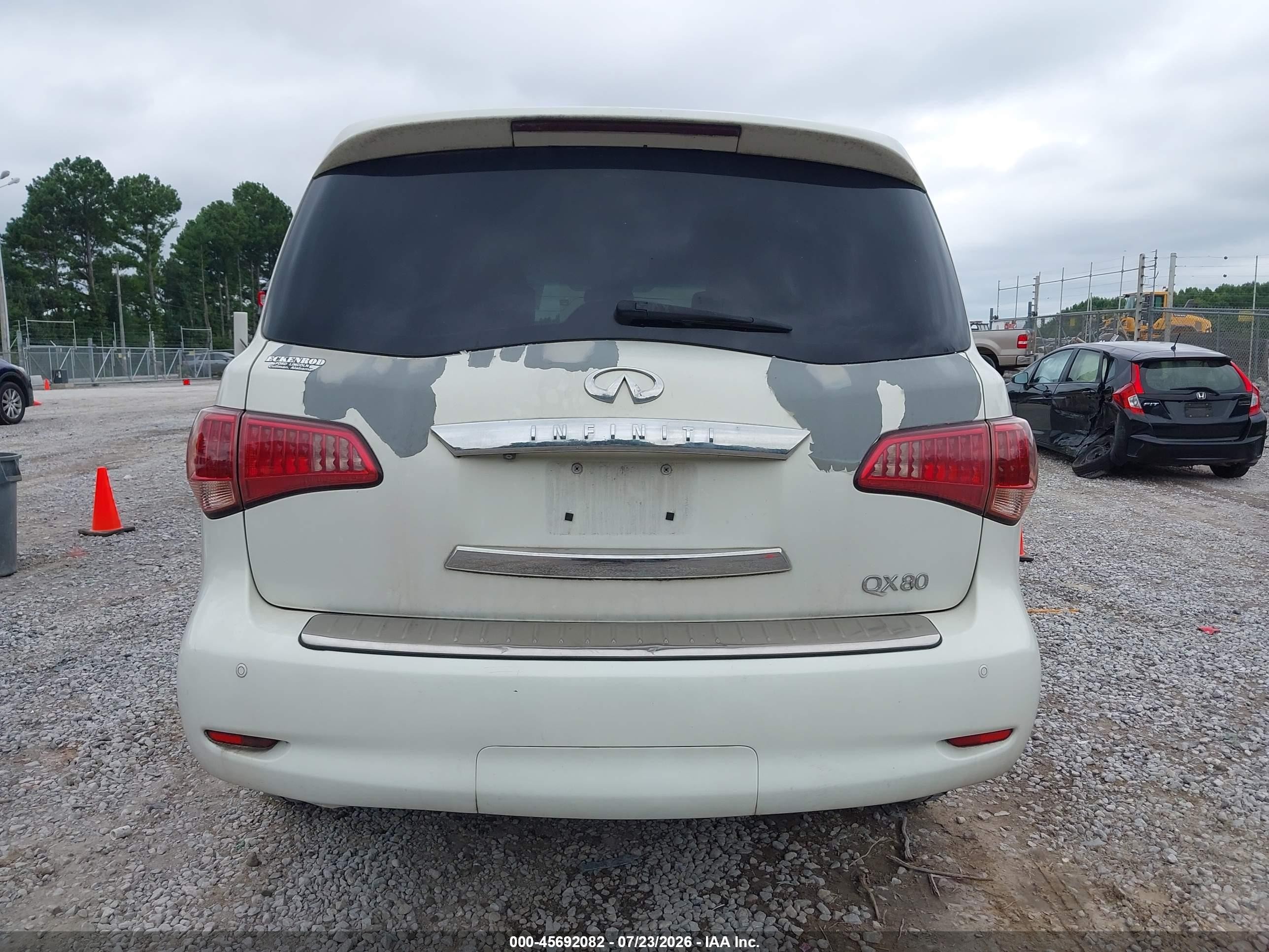 2012 Infiniti Qx56   White vin: JN8AZ2NE2C9023536