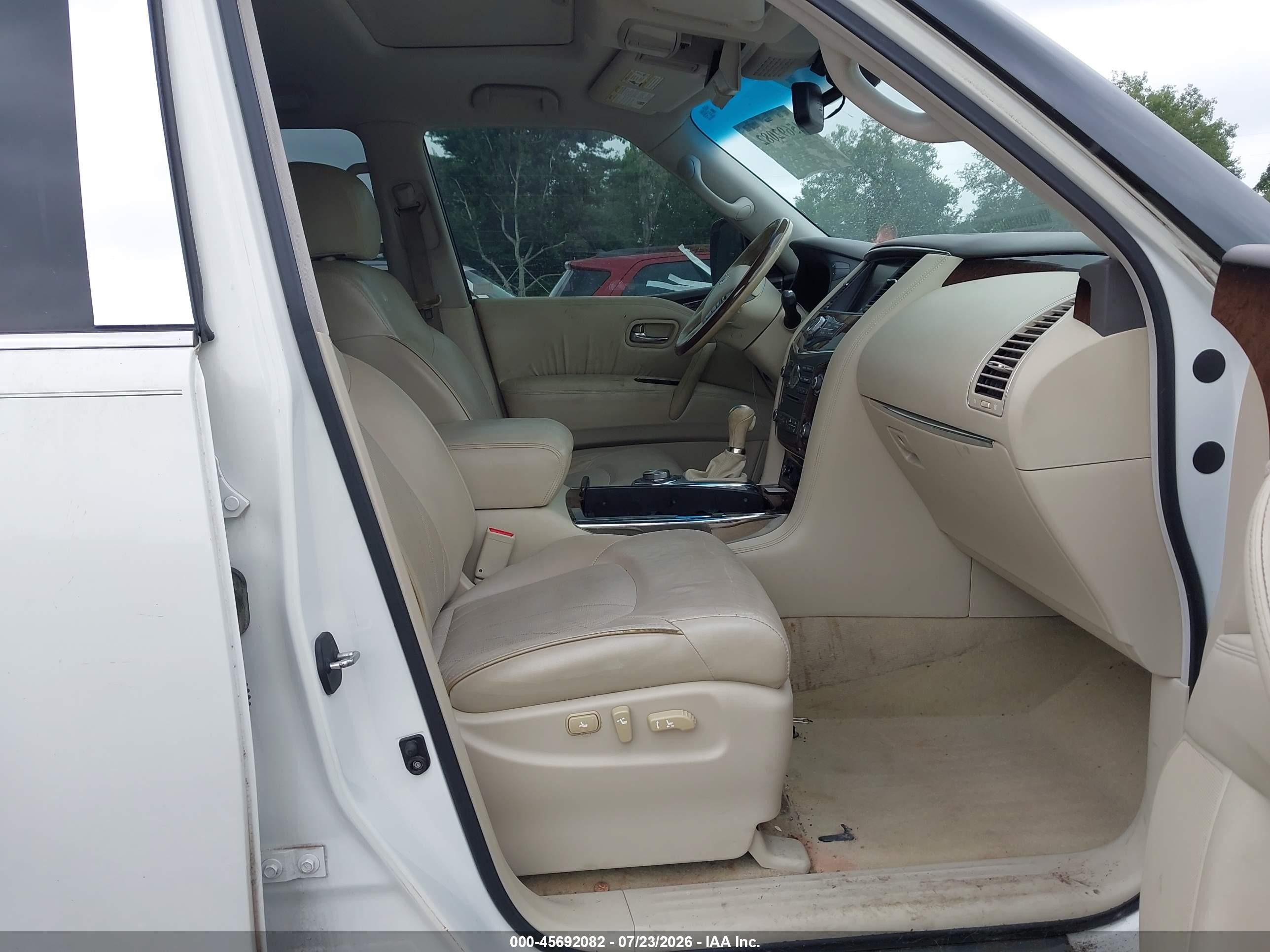 2012 Infiniti Qx56   White vin: JN8AZ2NE2C9023536