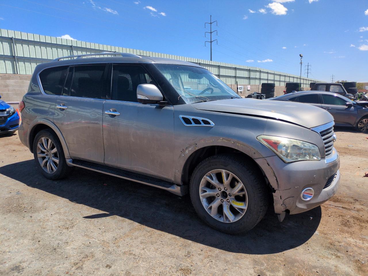 2013 Infiniti Qx56 Base Gray vin: JN8AZ2NE2D9042363