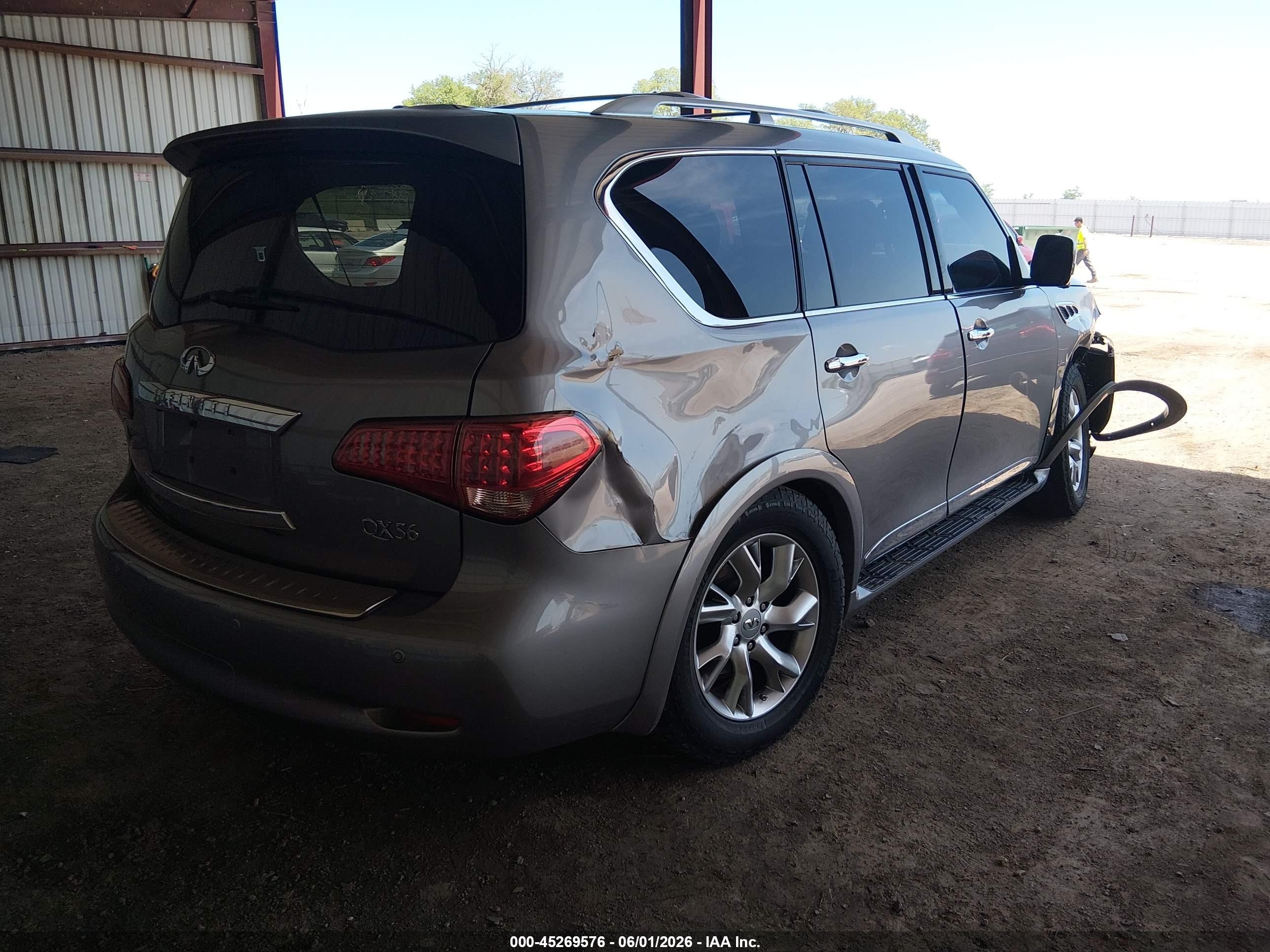 2013 Infiniti Qx56 Gray vin: JN8AZ2NE2D9060006