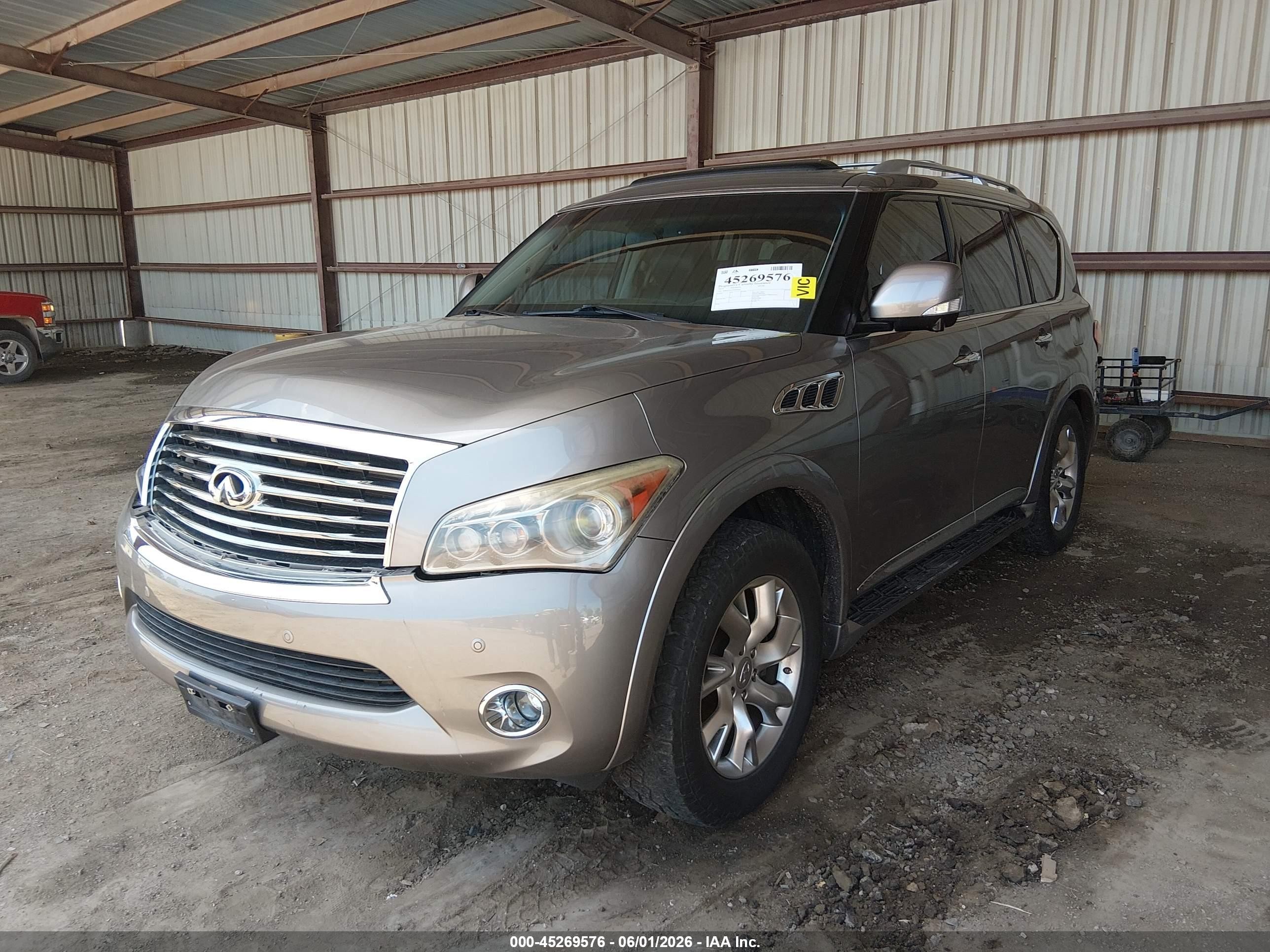 2013 Infiniti Qx56 Gray vin: JN8AZ2NE2D9060006