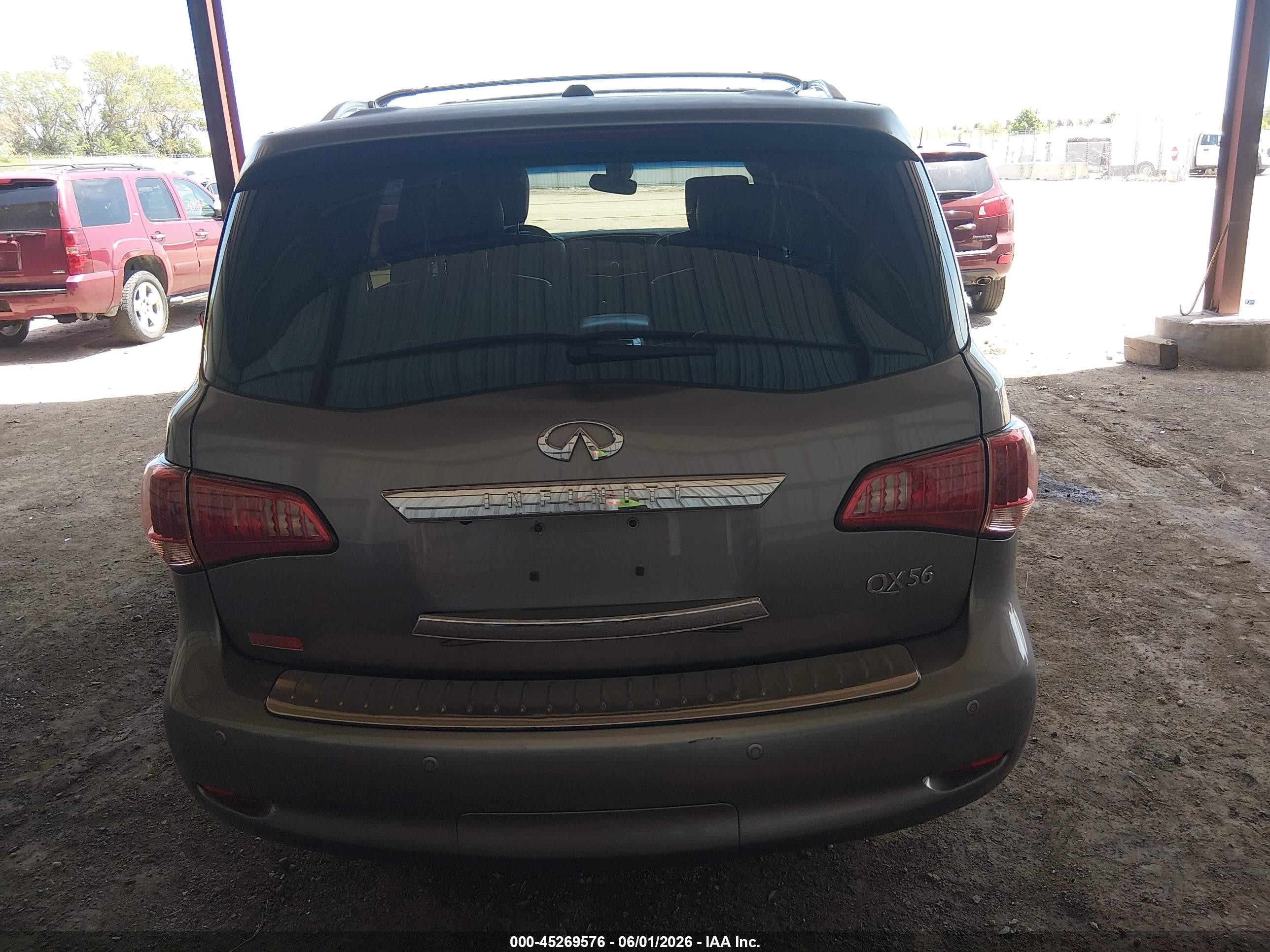 2013 Infiniti Qx56 Gray vin: JN8AZ2NE2D9060006