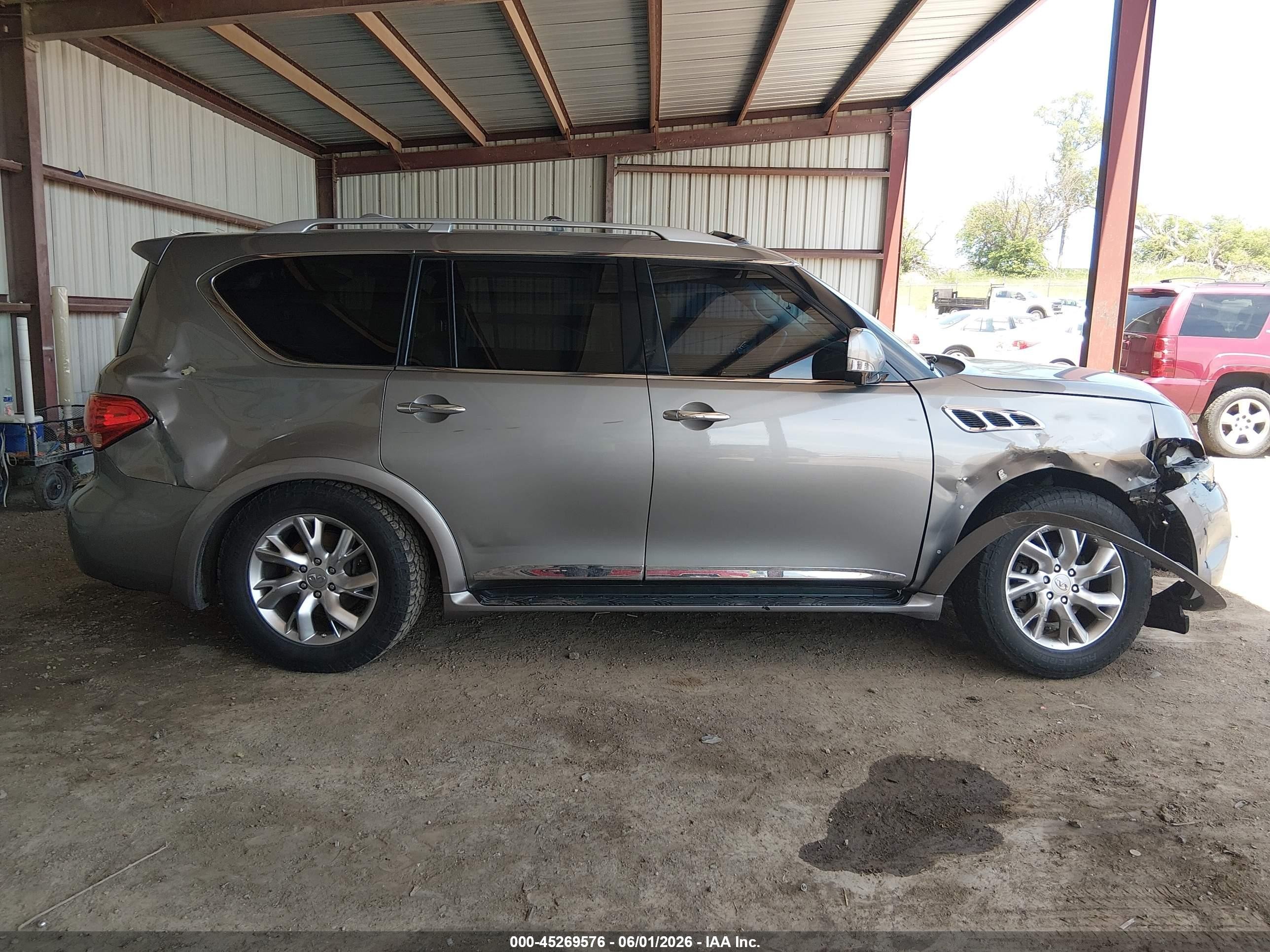 2013 Infiniti Qx56 Gray vin: JN8AZ2NE2D9060006