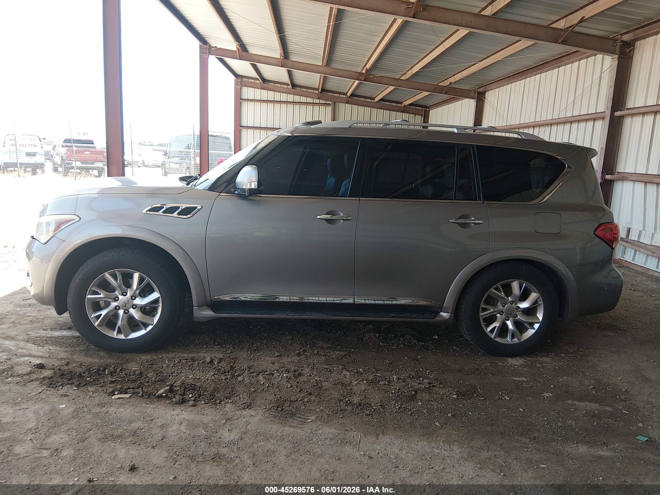 2013 Infiniti Qx56 Gray vin: JN8AZ2NE2D9060006