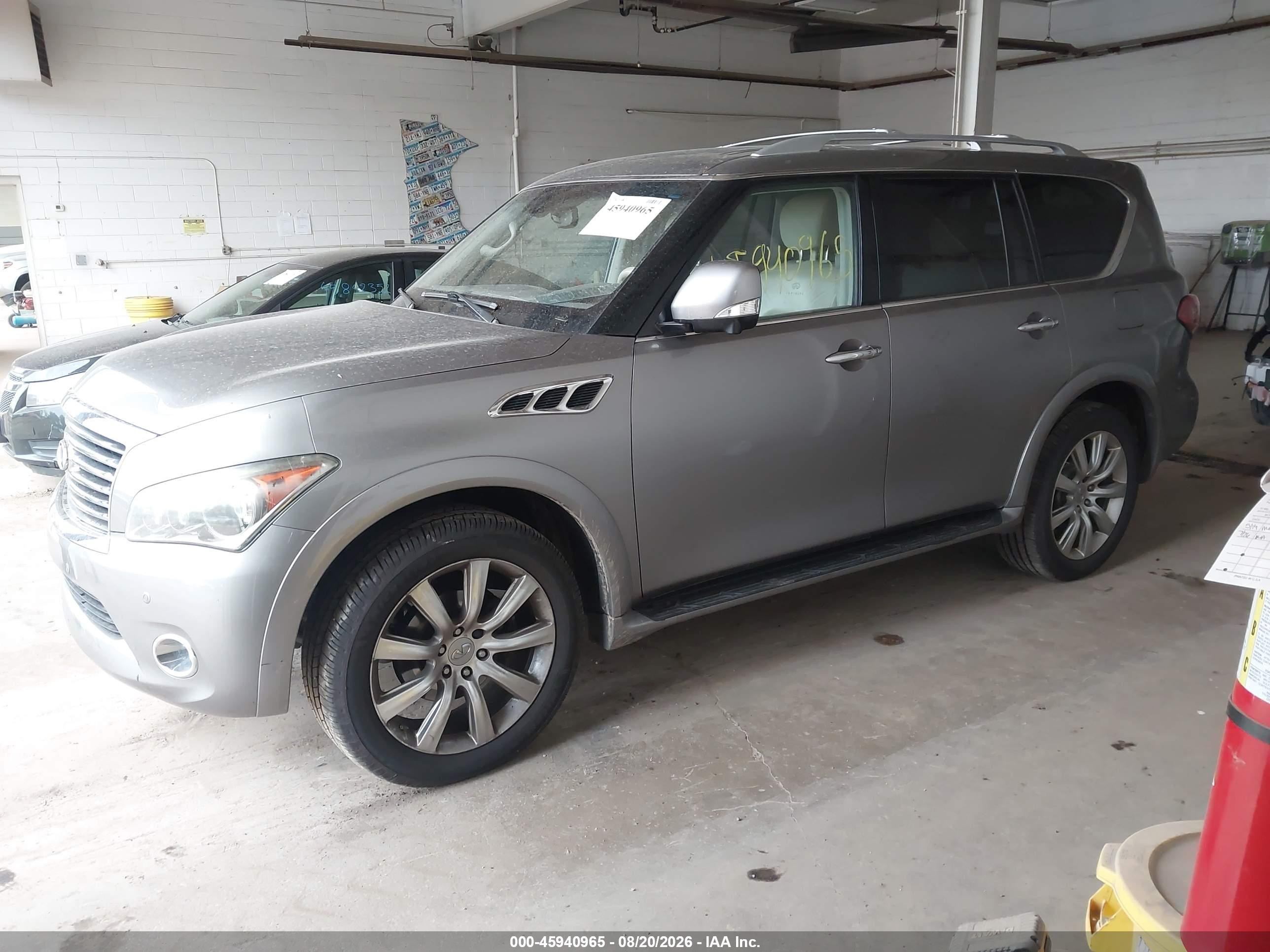 2013 Infiniti Qx56   Silver vin: JN8AZ2NE2D9061317