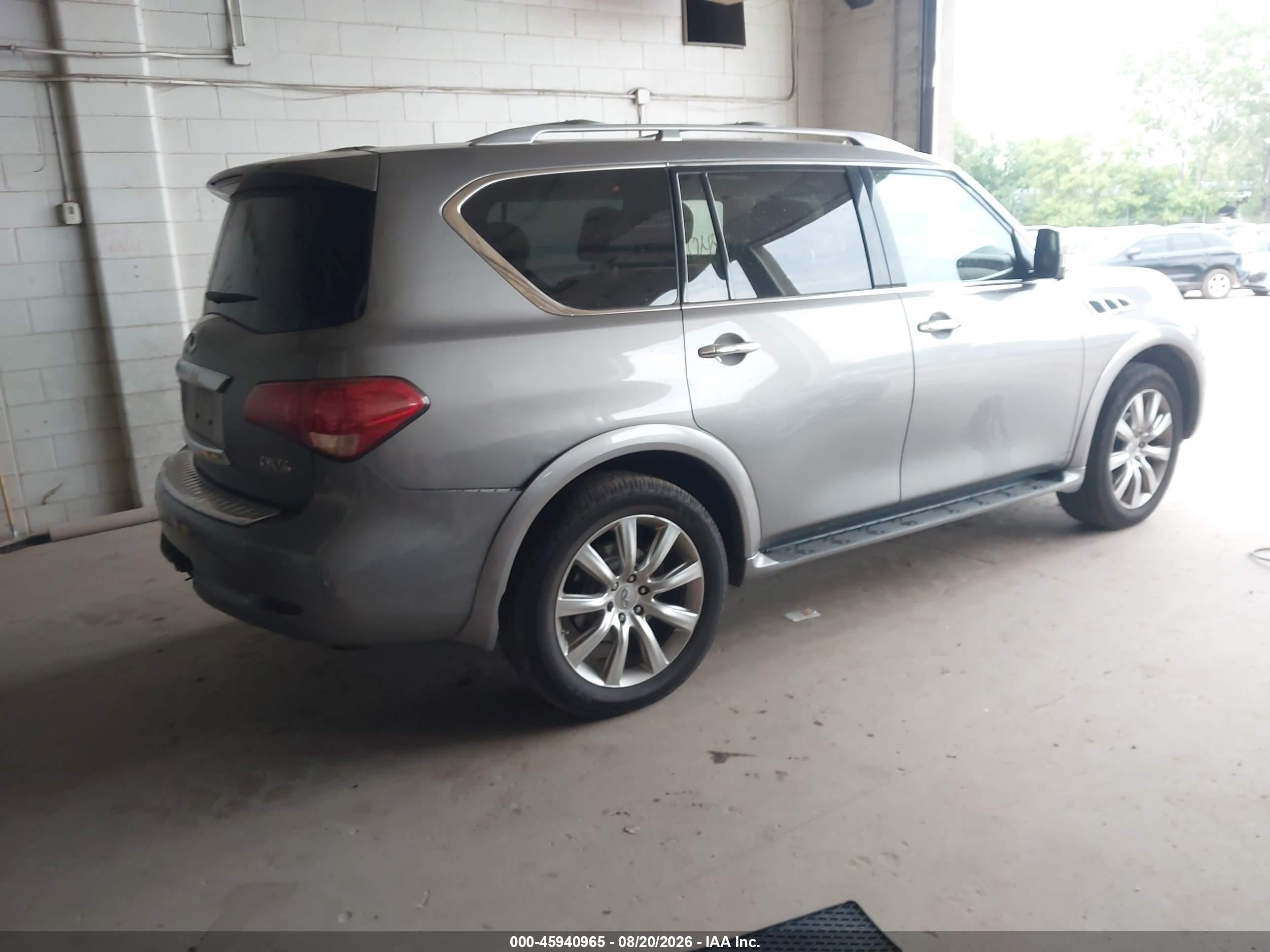 2013 Infiniti Qx56   Silver vin: JN8AZ2NE2D9061317