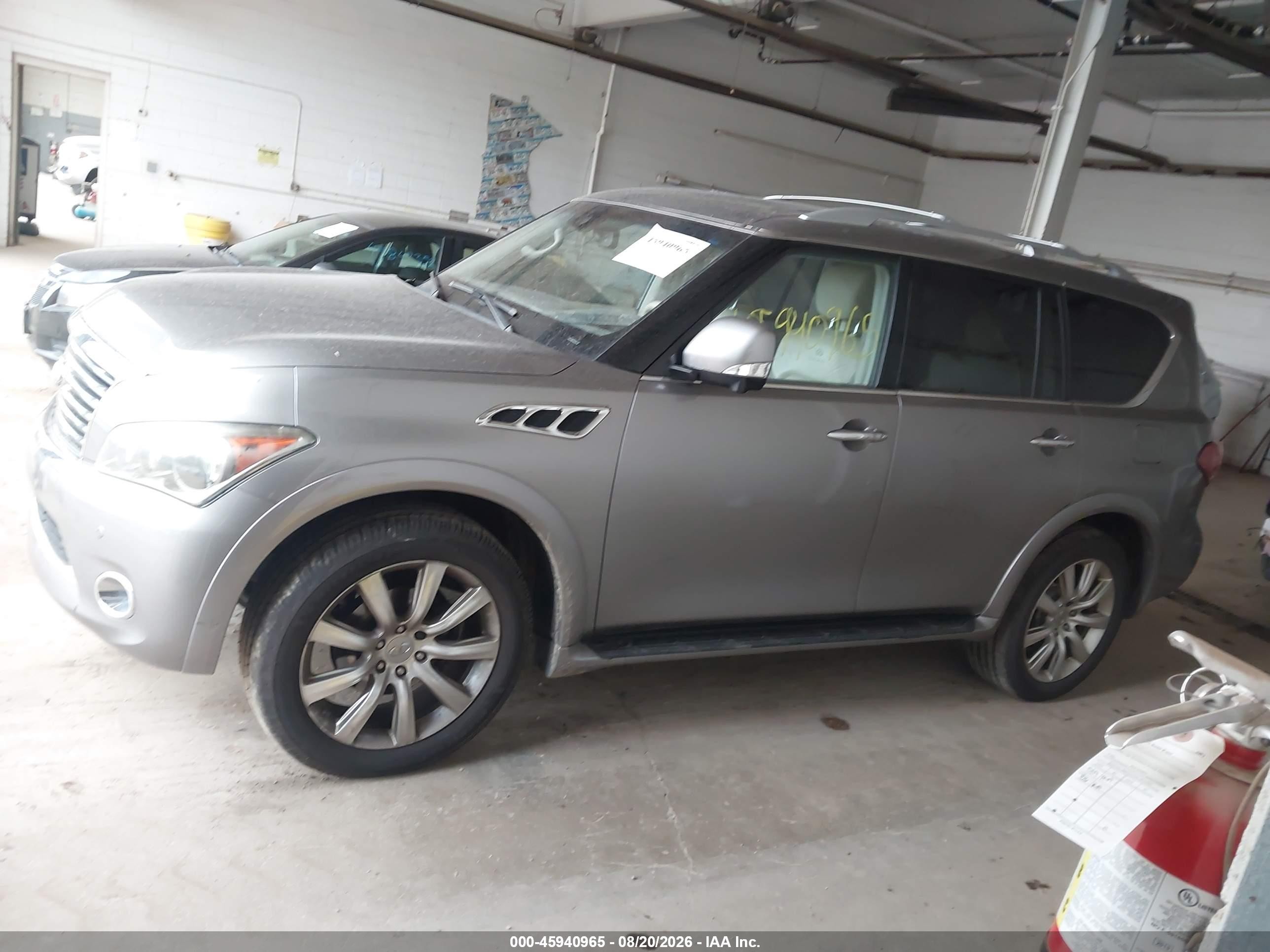 2013 Infiniti Qx56   Silver vin: JN8AZ2NE2D9061317