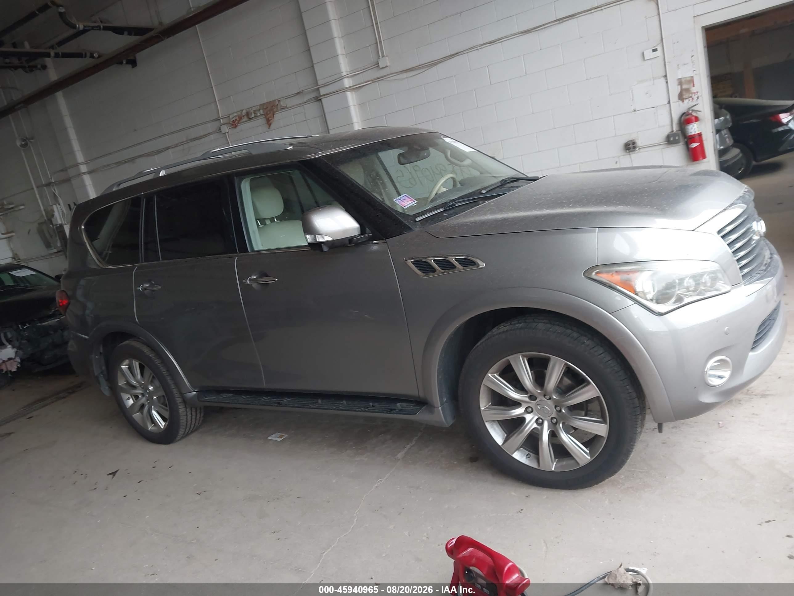 2013 Infiniti Qx56   Silver vin: JN8AZ2NE2D9061317