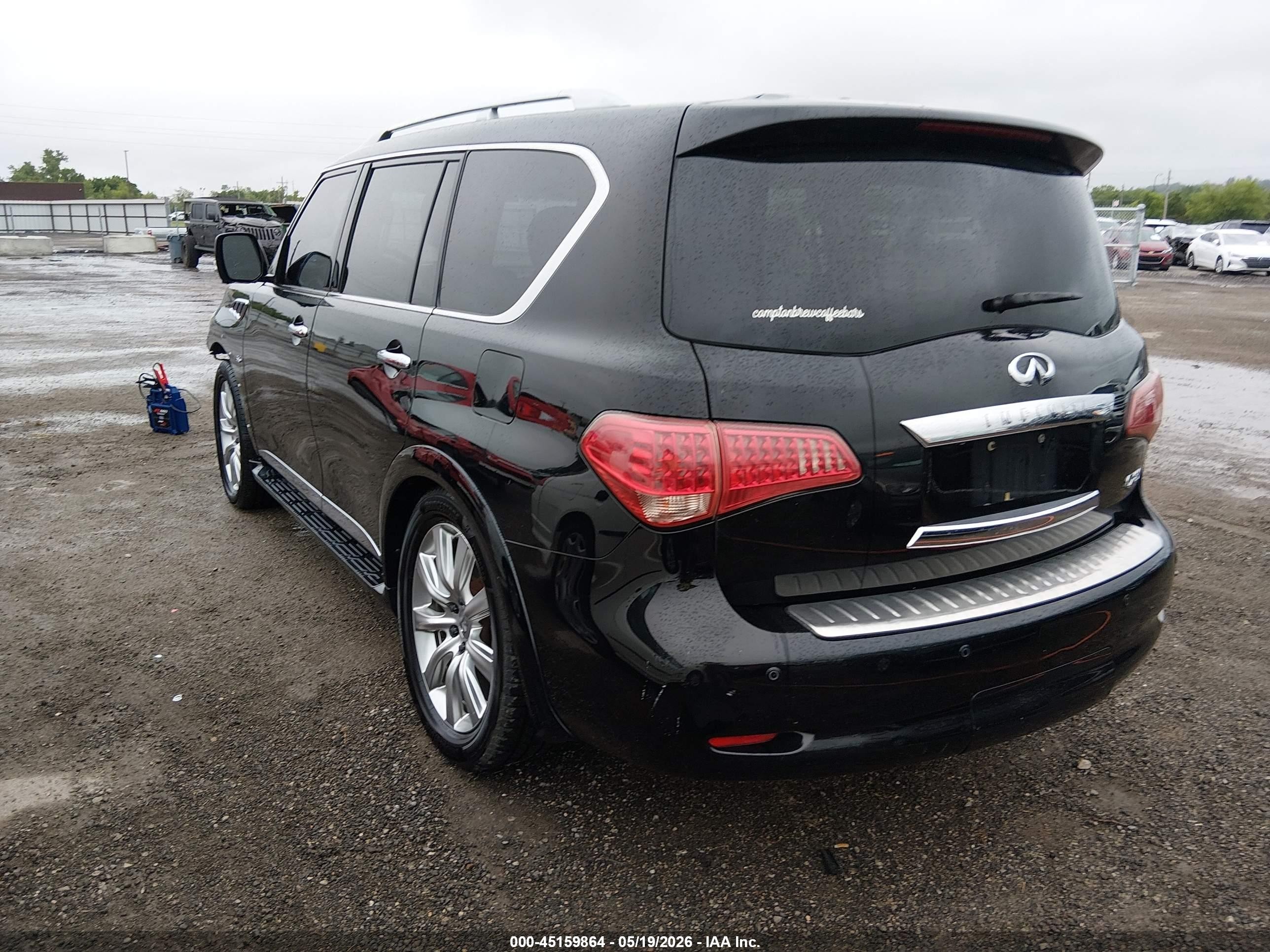 2014 Infiniti Qx80   Black vin: JN8AZ2NE2E9062839