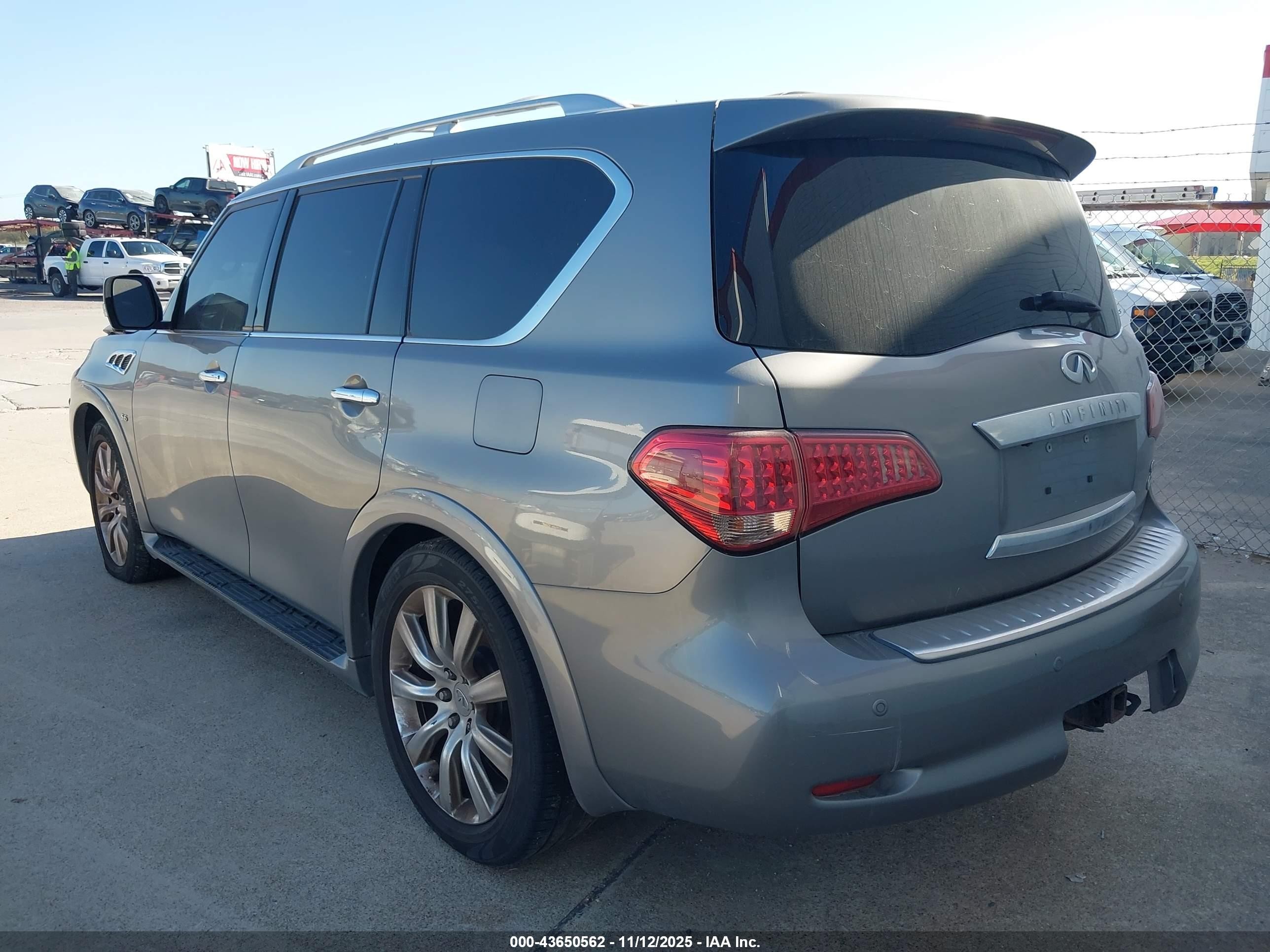 2014 Infiniti Qx80   Gray vin: JN8AZ2NE2E9063246