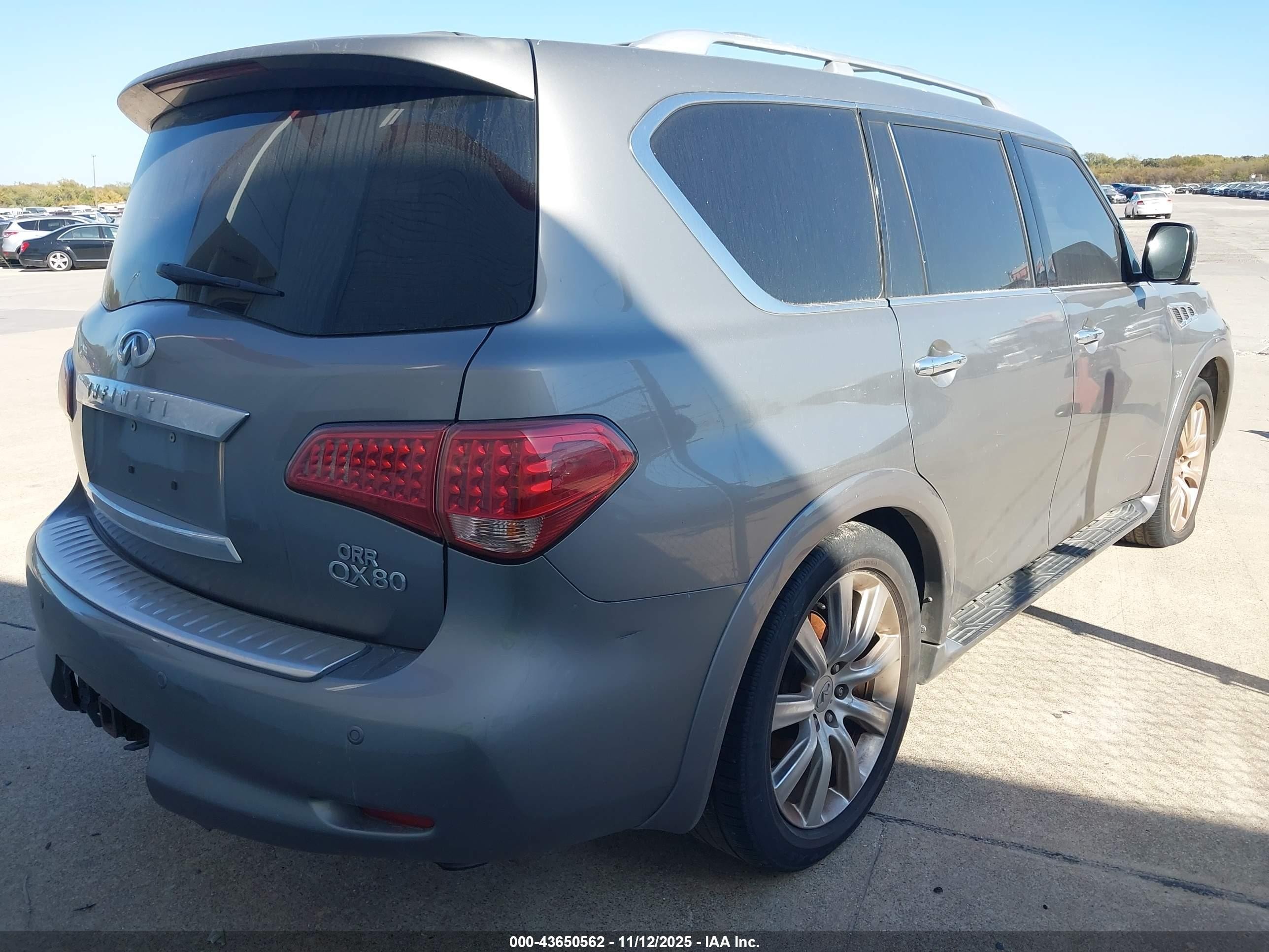 2014 Infiniti Qx80   Gray vin: JN8AZ2NE2E9063246