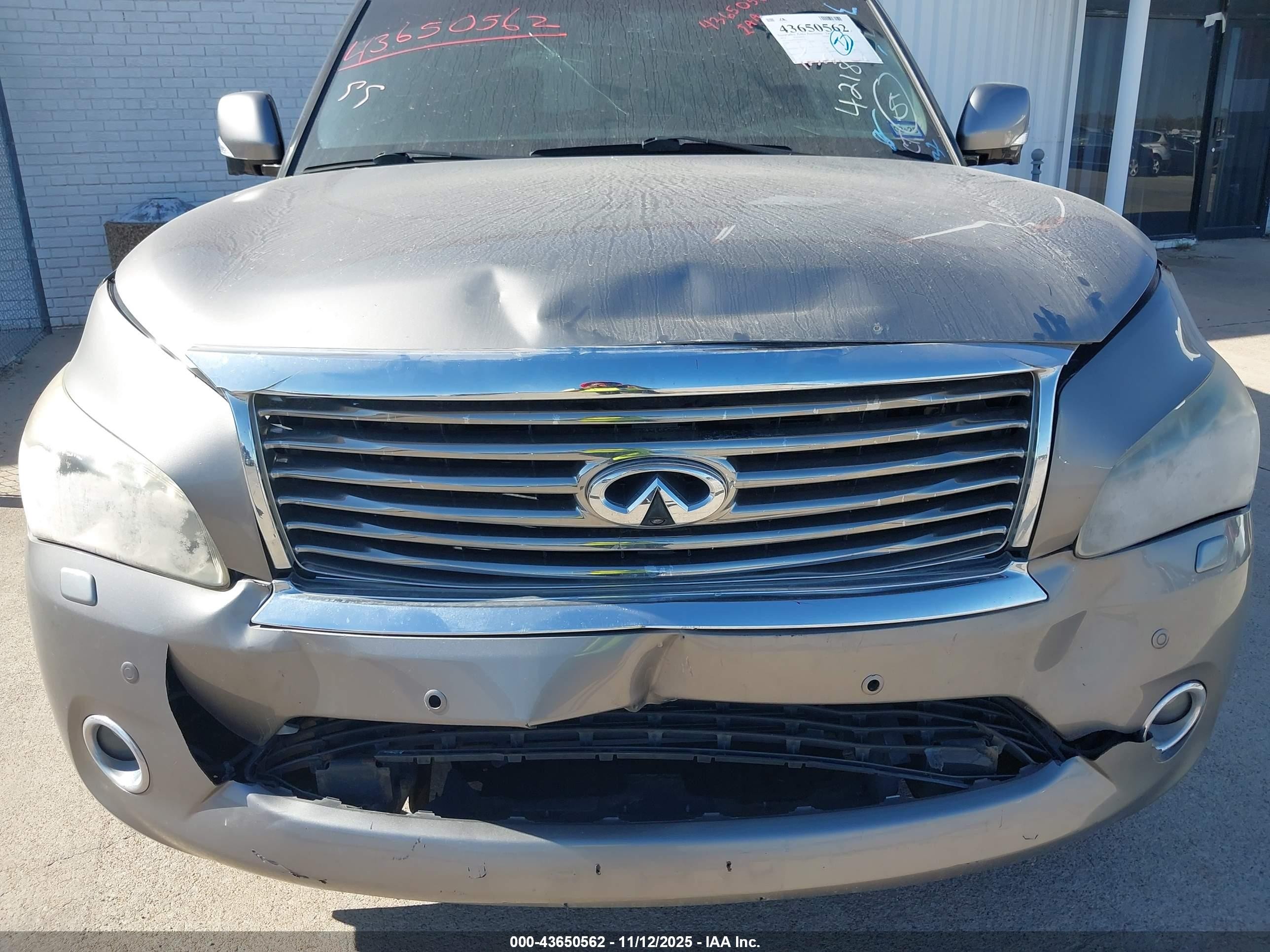2014 Infiniti Qx80   Gray vin: JN8AZ2NE2E9063246