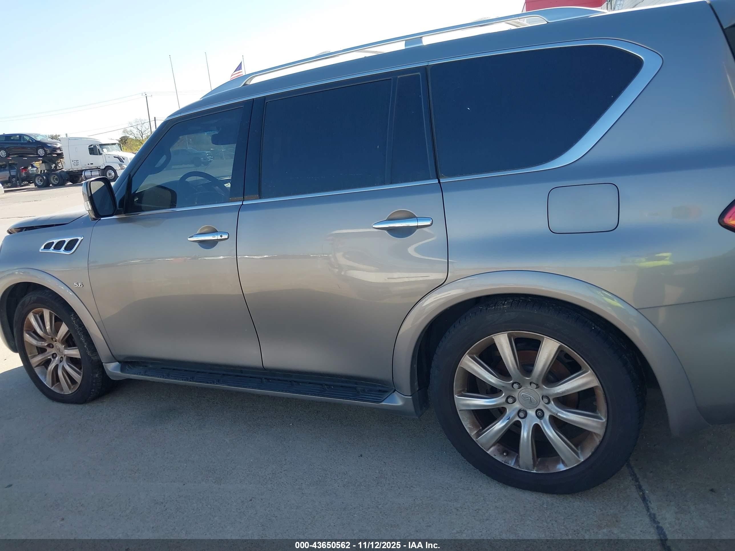 2014 Infiniti Qx80   Gray vin: JN8AZ2NE2E9063246